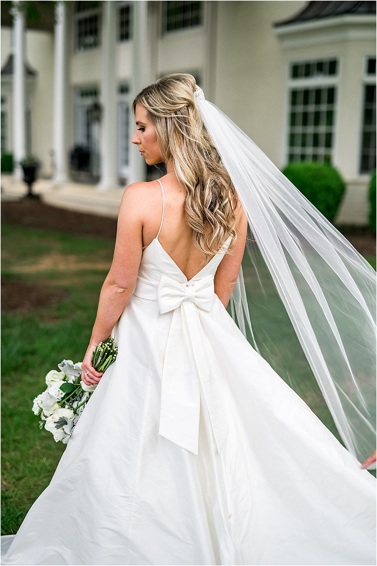 Back of Gown | Drive In Wedding Ideas | COVID Wedding Ceremony Ideas | Hill City Bride Virginia Weddings