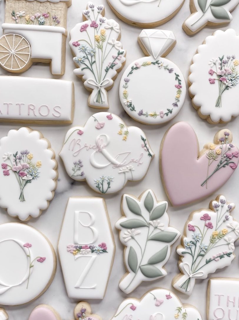Custom Wedding Cookies