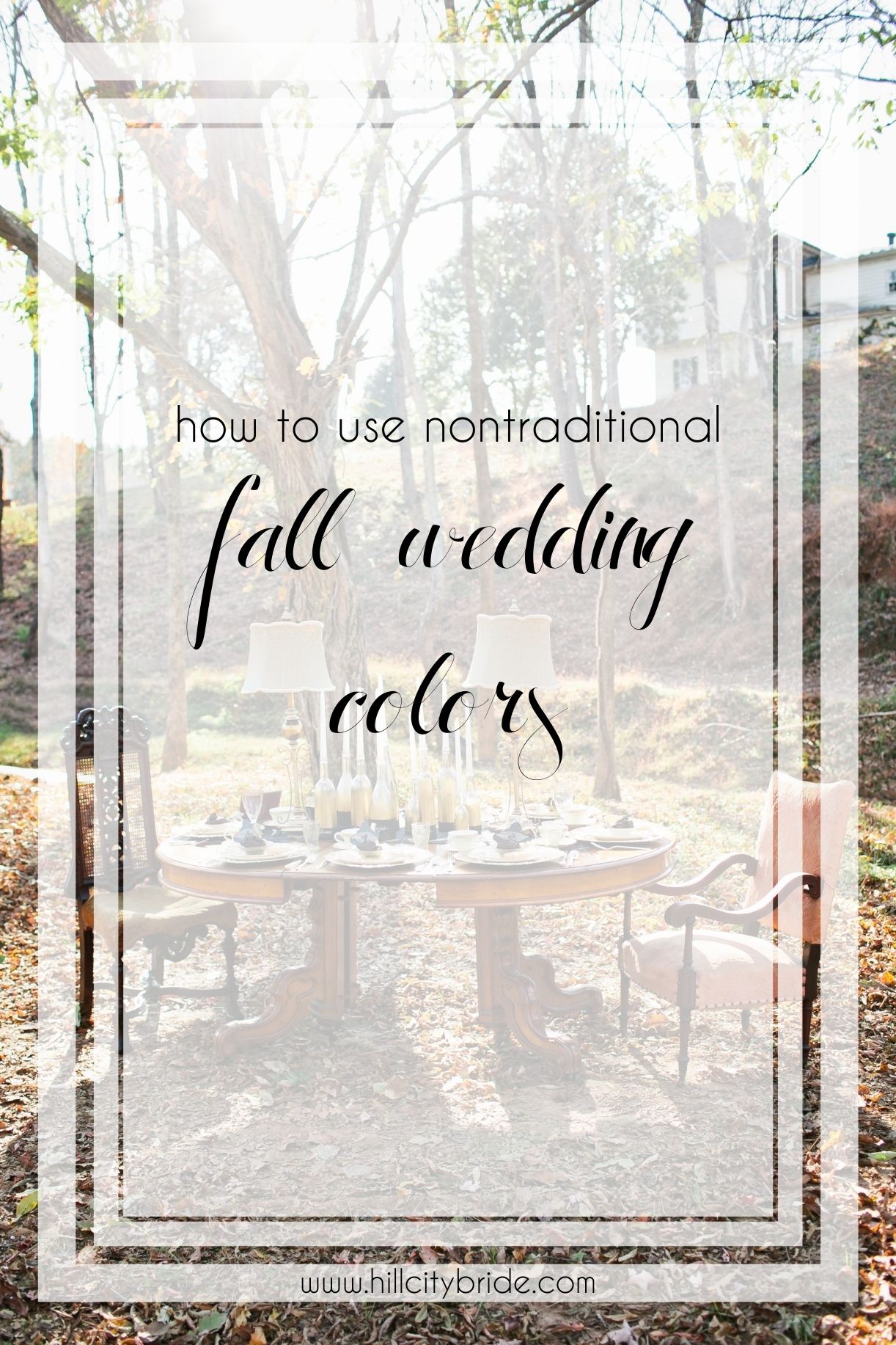 How to Use Nontraditional Fall Wedding Colors for an Autumn Wedding Ideas