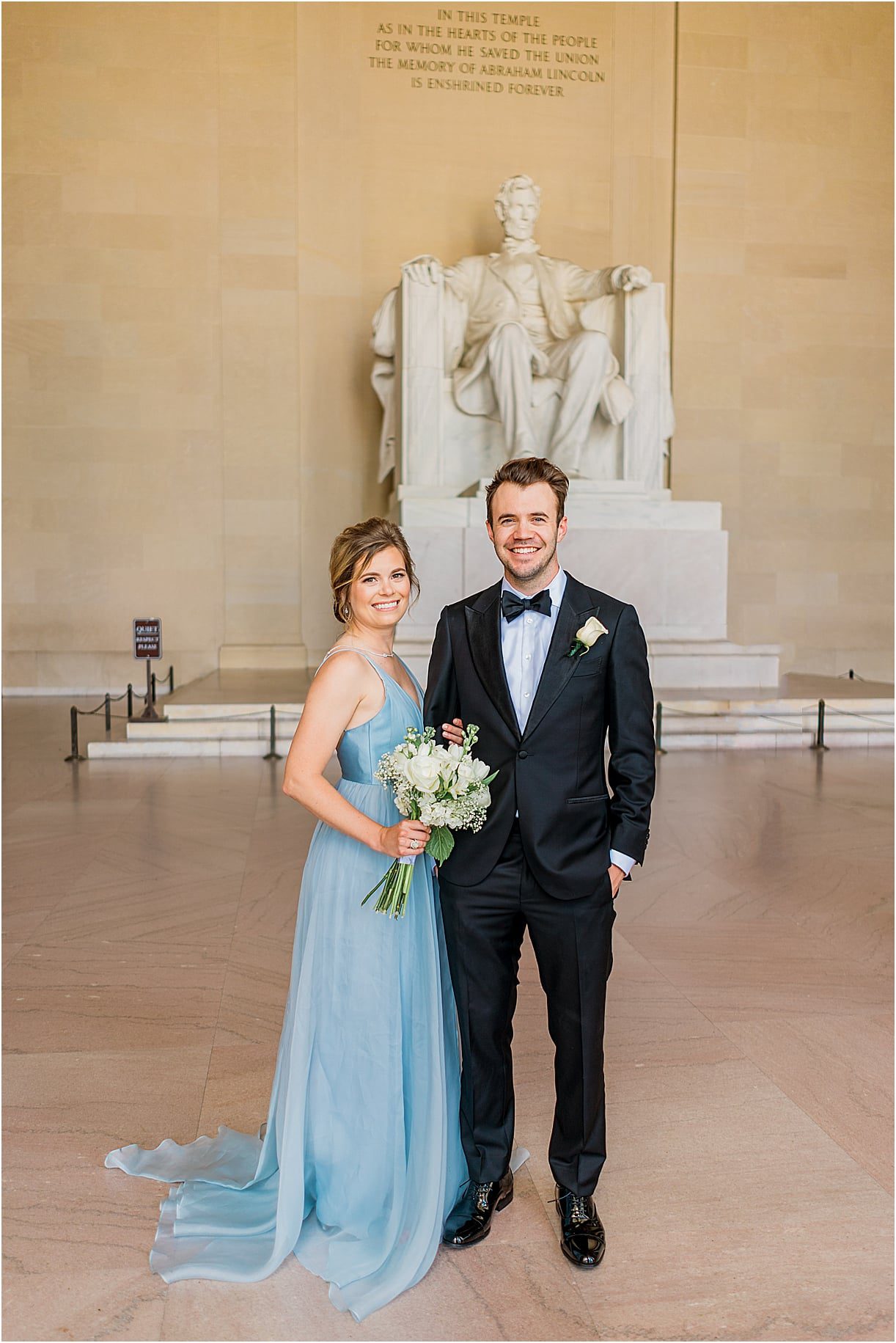 Lincoln Memorial | Micro Wedding DC | Pop Up Wedding DC | Hill City Bride Virginia Wedding Blog