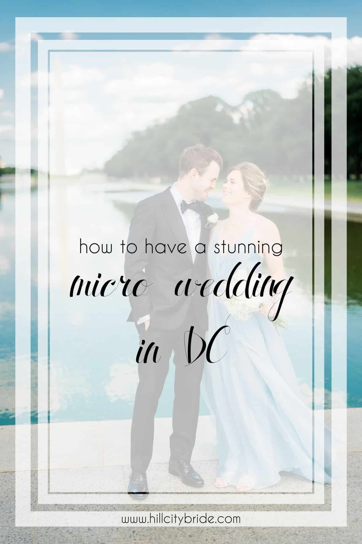 Blue Wedding Dress | Micro Wedding Dress | Pop Up Wedding DC | Hill City Bride Virginia Wedding Blog