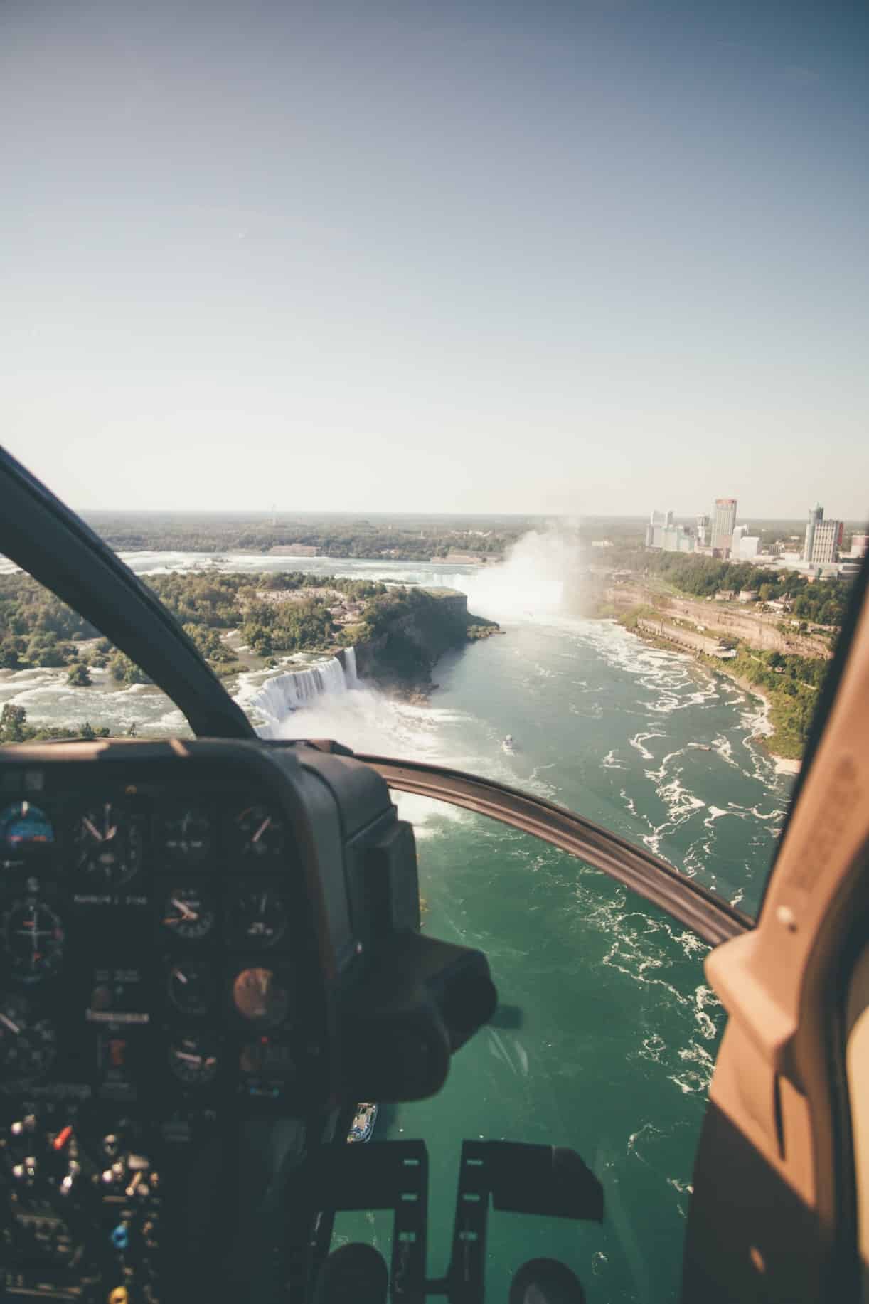 Best Honeymoon Destinations | Helicopter Ride Over Niagara Falls Canada