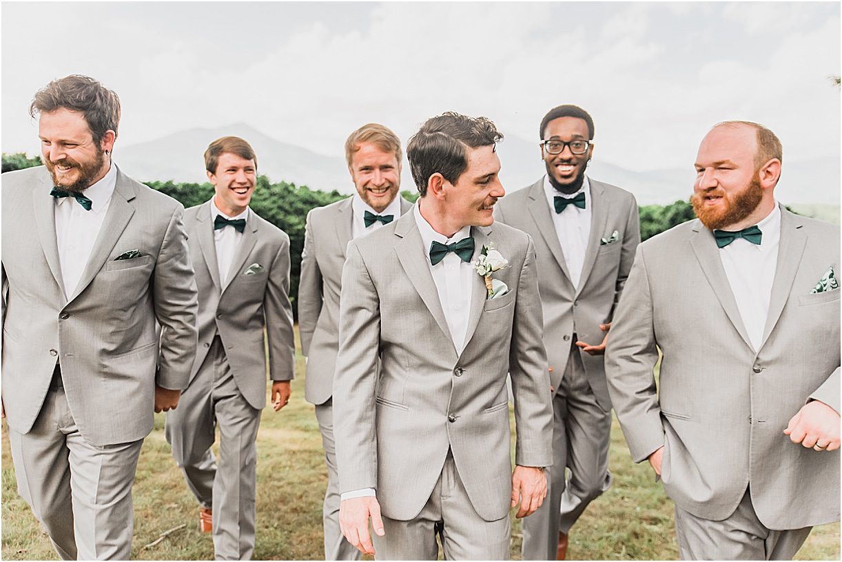 Groomsmen Laughing with the Groom
