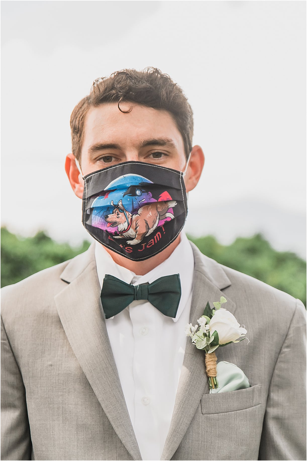 Groom with Face Mask COVID