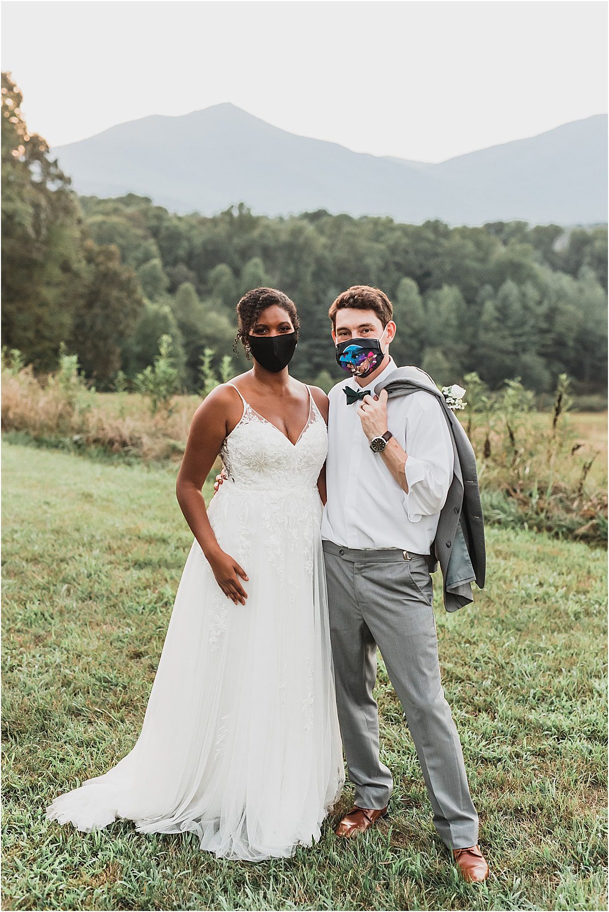 Bride Groom Face Masks Coronavirus Wedding