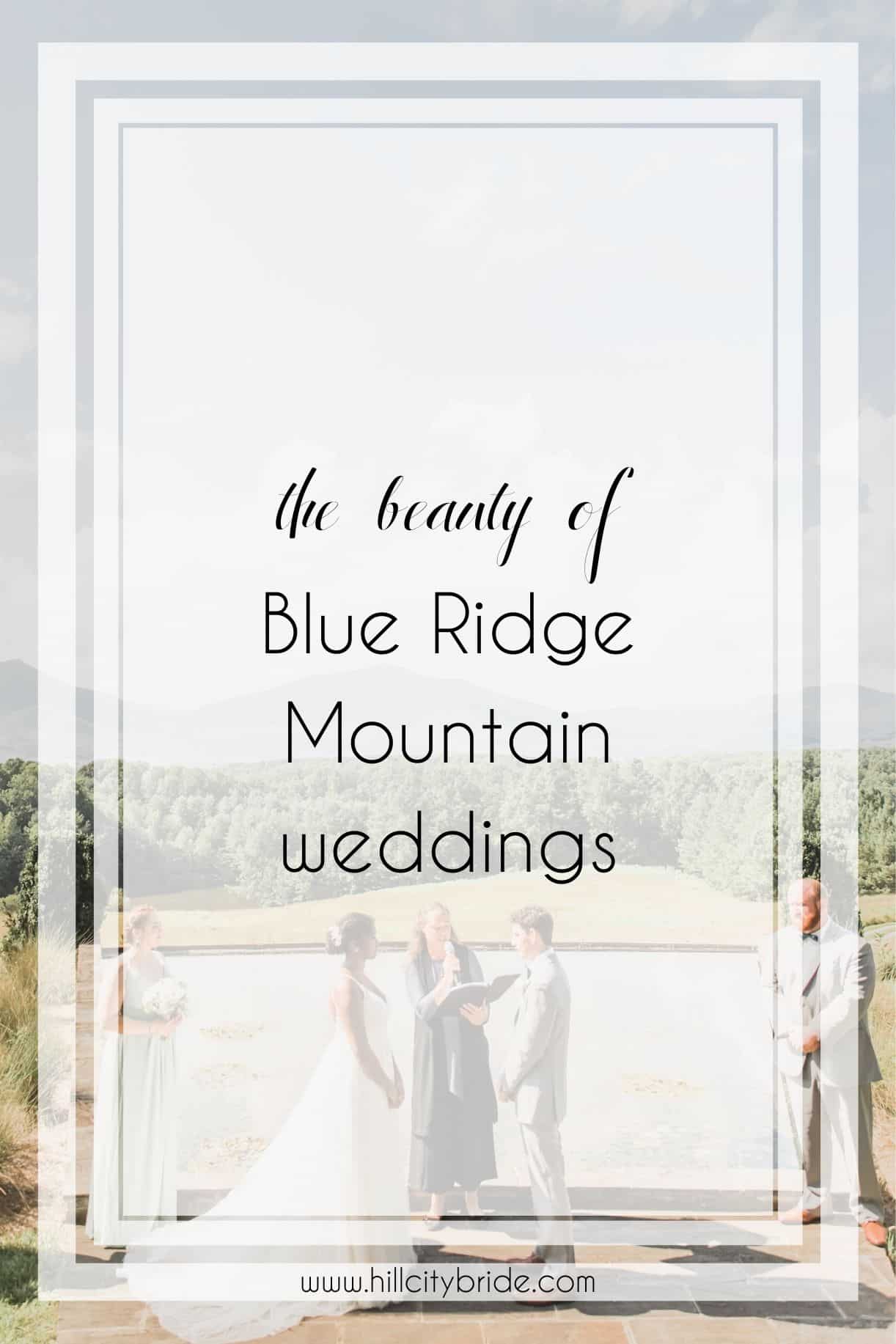 Blue Ridge Mountain Wedding Venues