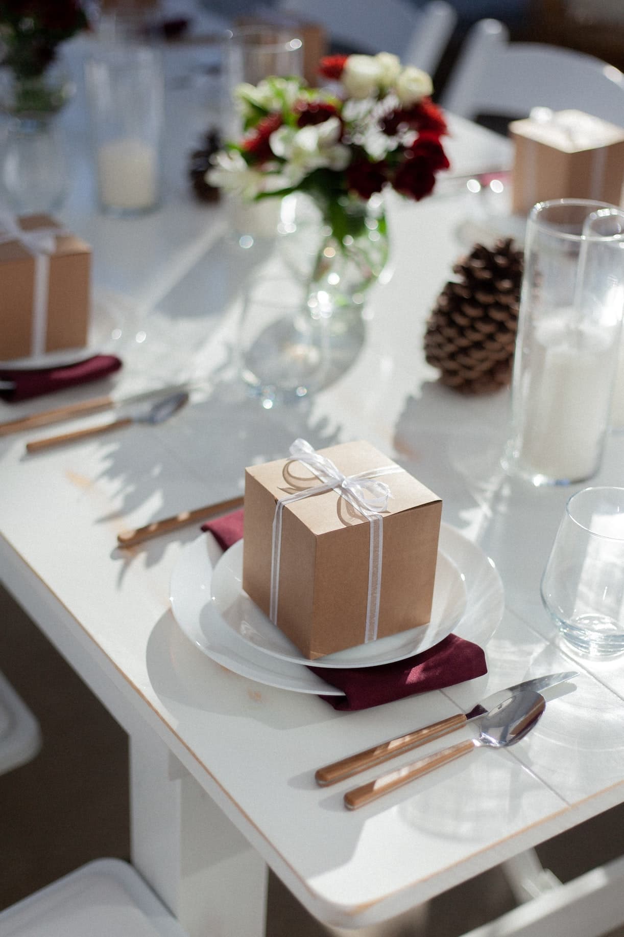 Practical Wedding Favor Wrapped in Boxes