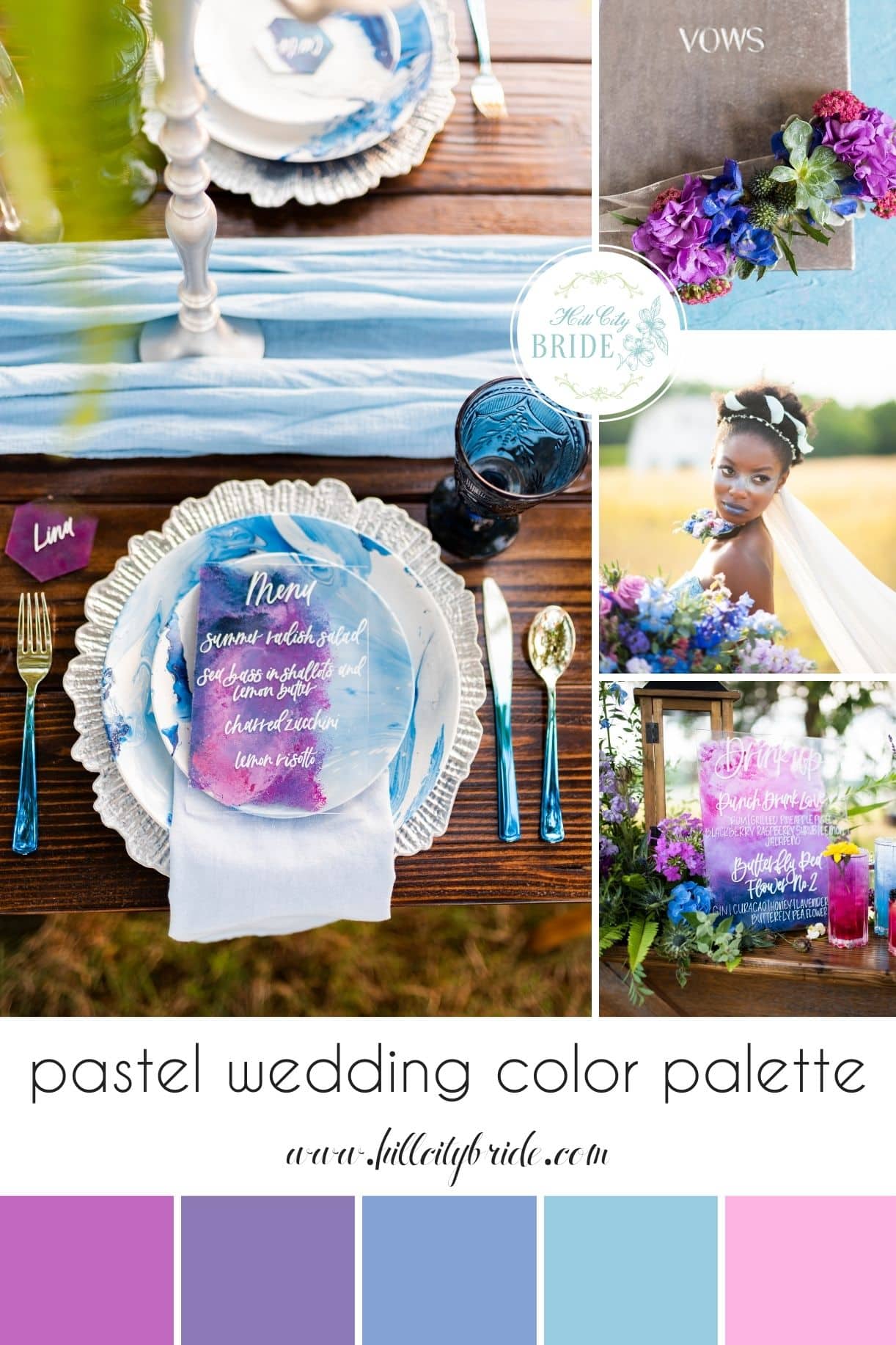 Ice Blue Wedding Theme Color Palette
