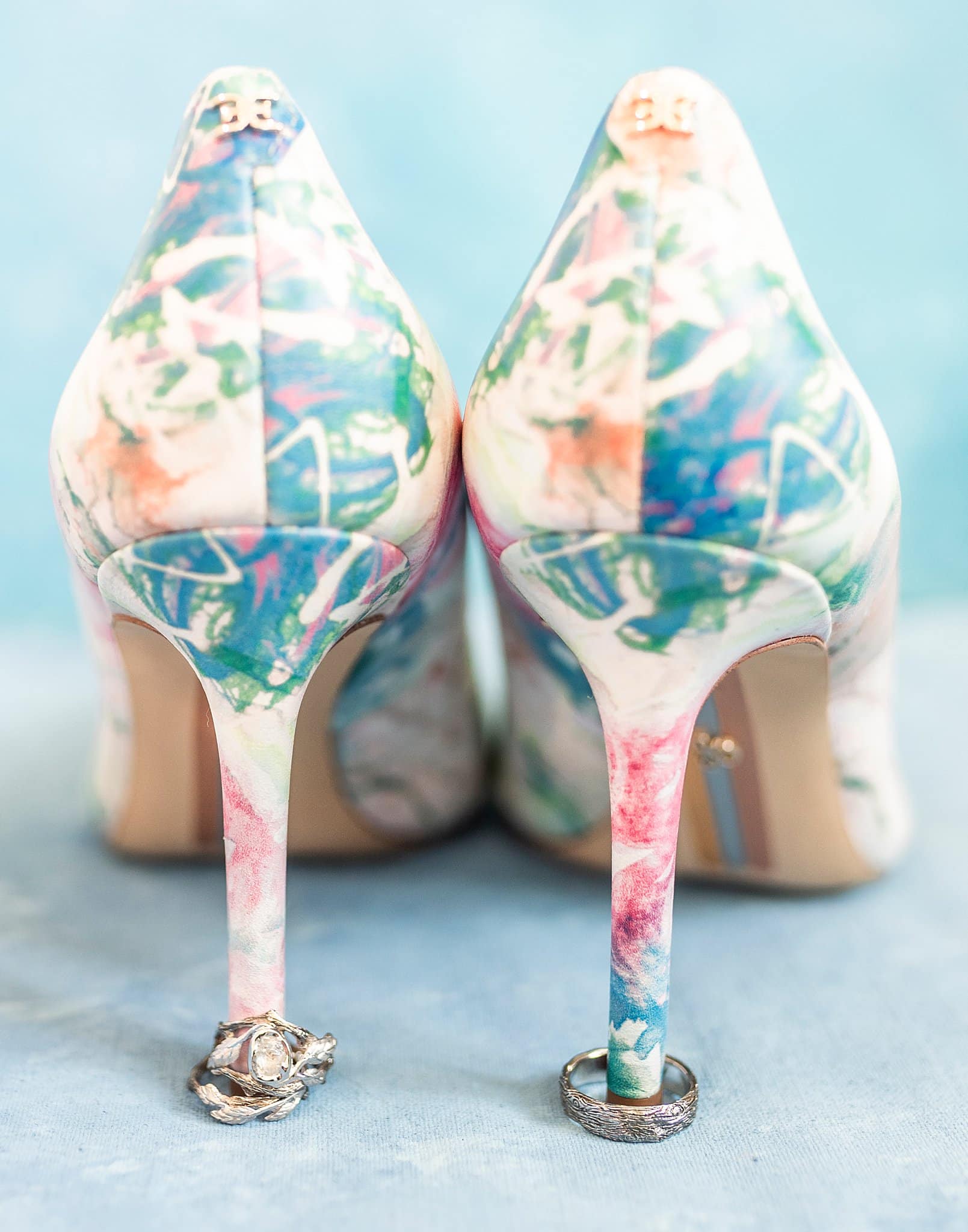 Pastel Wedding Colors | Purple and Blue Wedding Ideas Bridal Shoes