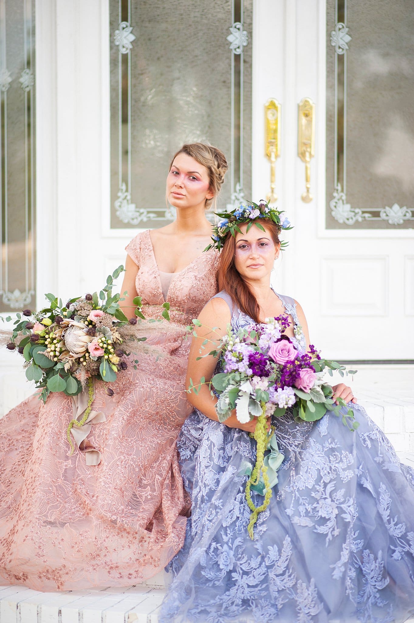 Pastel Wedding Colors | Purple and Blue Wedding Ideas Bridesmaids