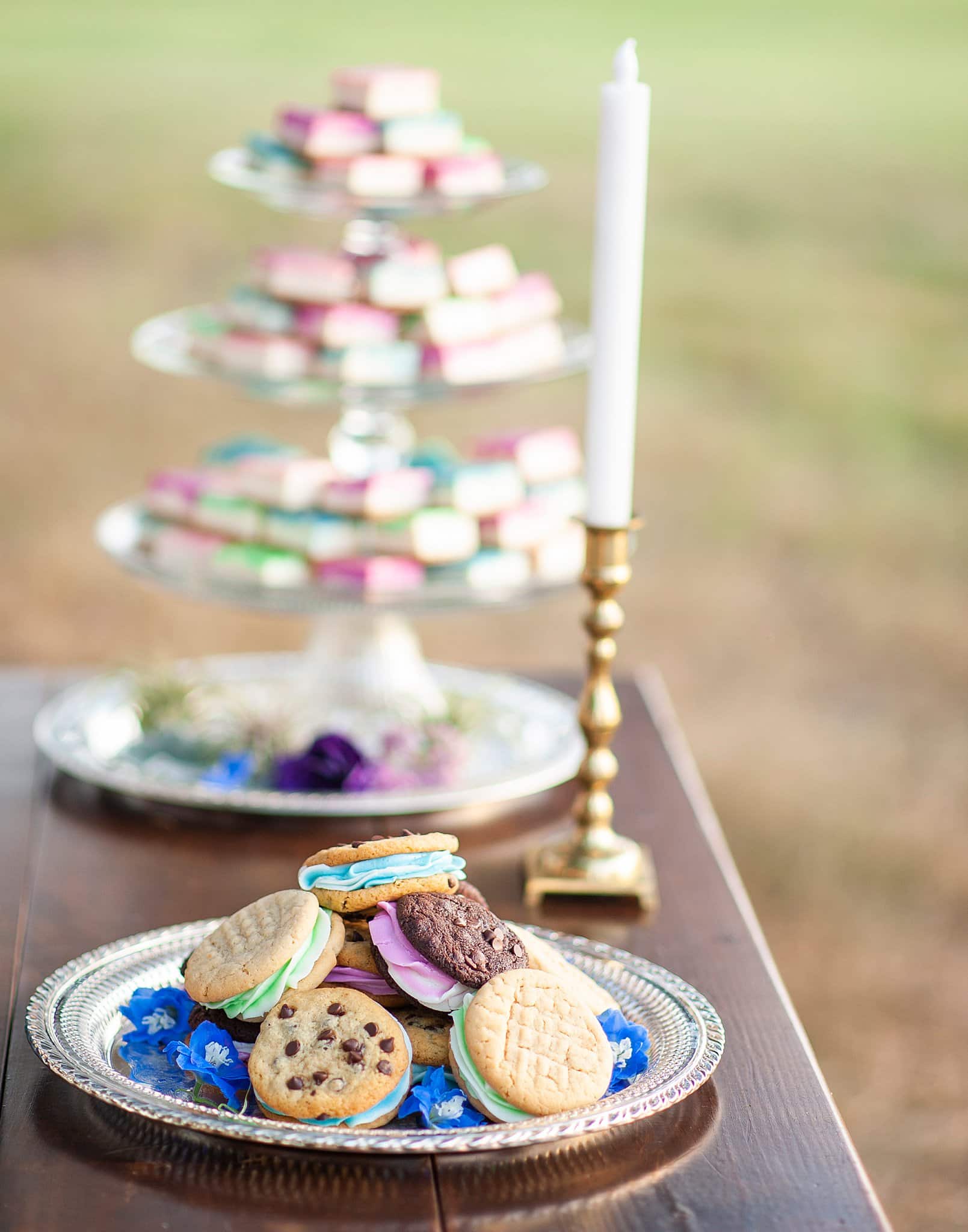 Pastel Wedding Colors | Purple and Blue Wedding Ideas Dessert