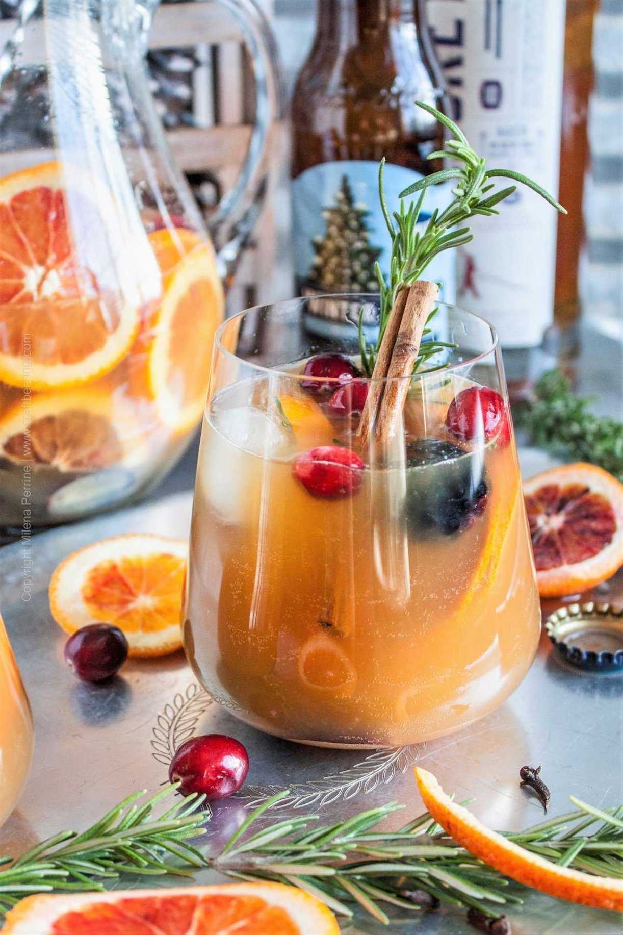 Winter Beer Sangria for New Years Eve