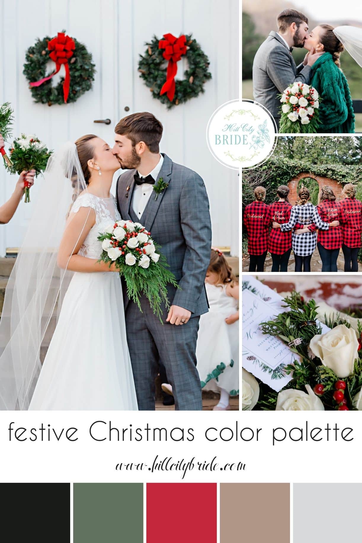 Christmas Wedding Color Palette