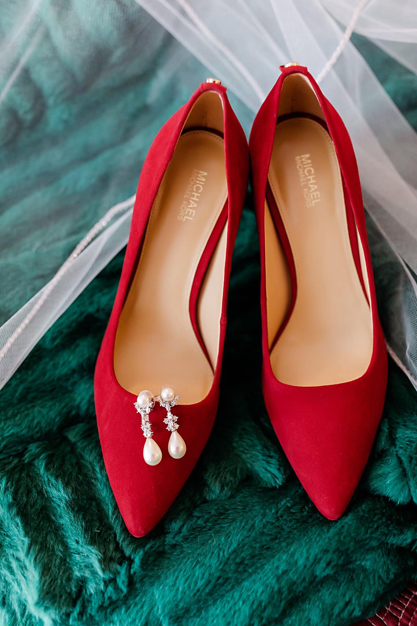 Festive Christmas Wedding Ideas Bridal Shoes
