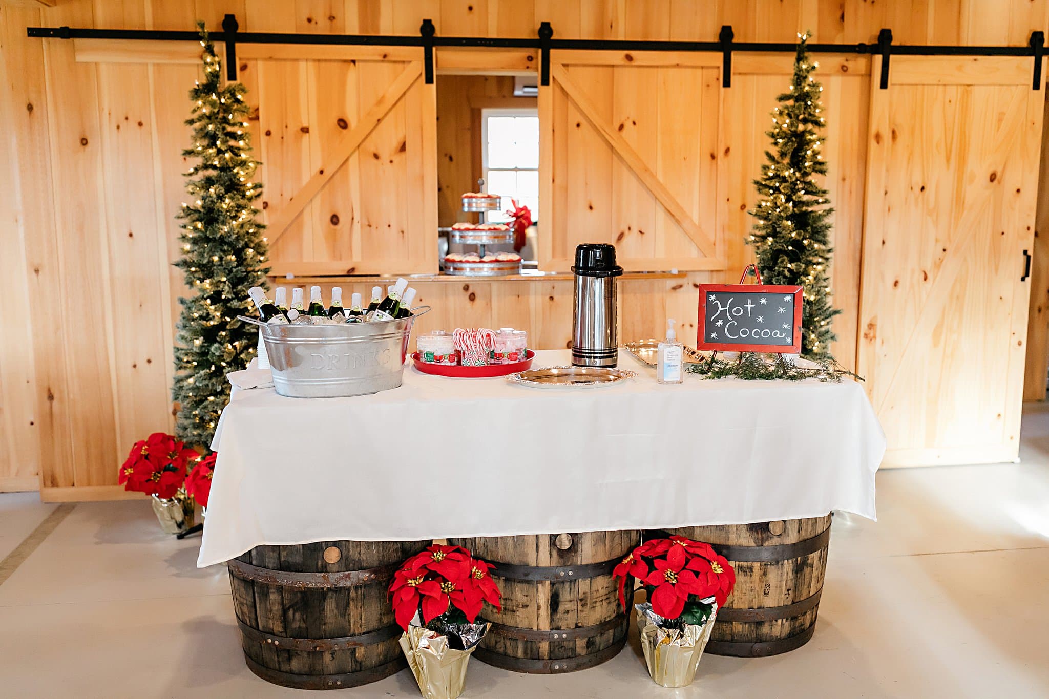 Festive Christmas Wedding Ideas Reception