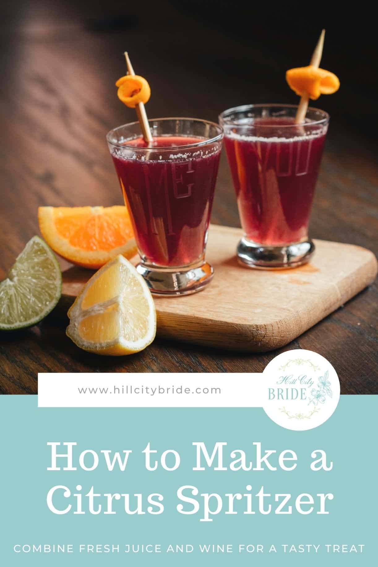 How to Make a Red Wine Cocktail Citrus Spritzer