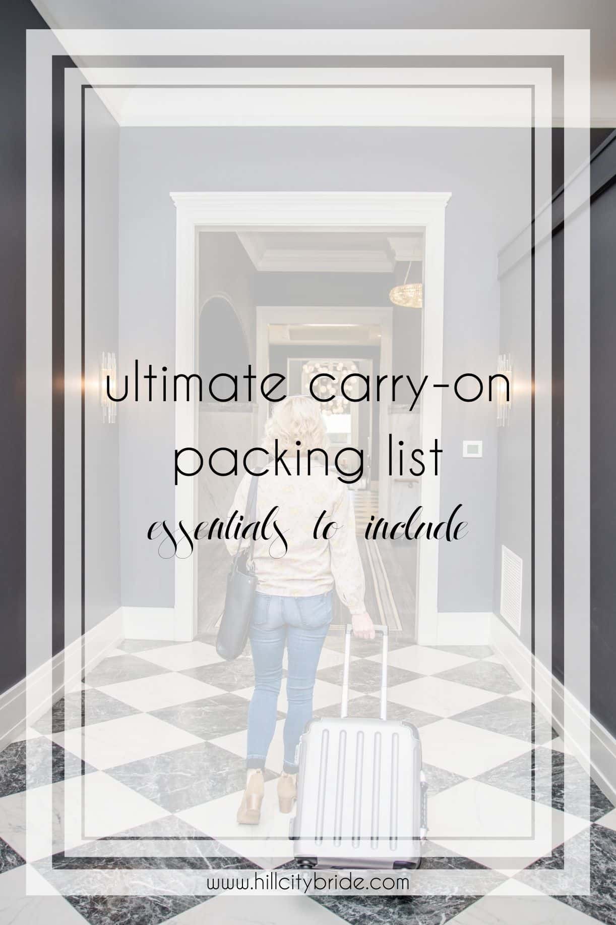 Ultimate Carry On Packing List