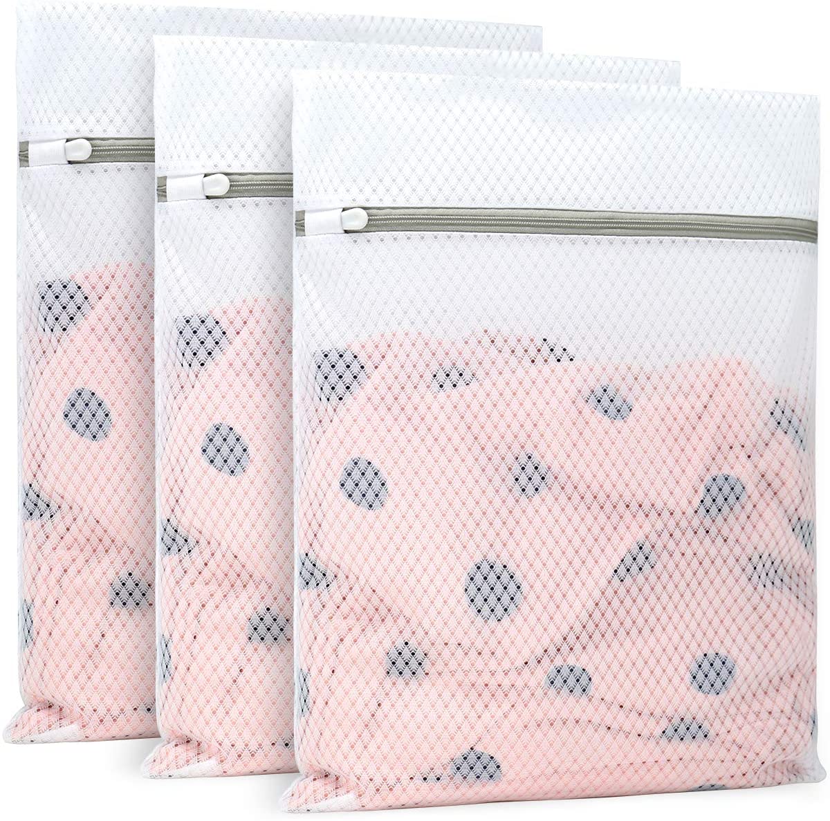 Durable Diamond Mesh Laundry Bags for Delicates