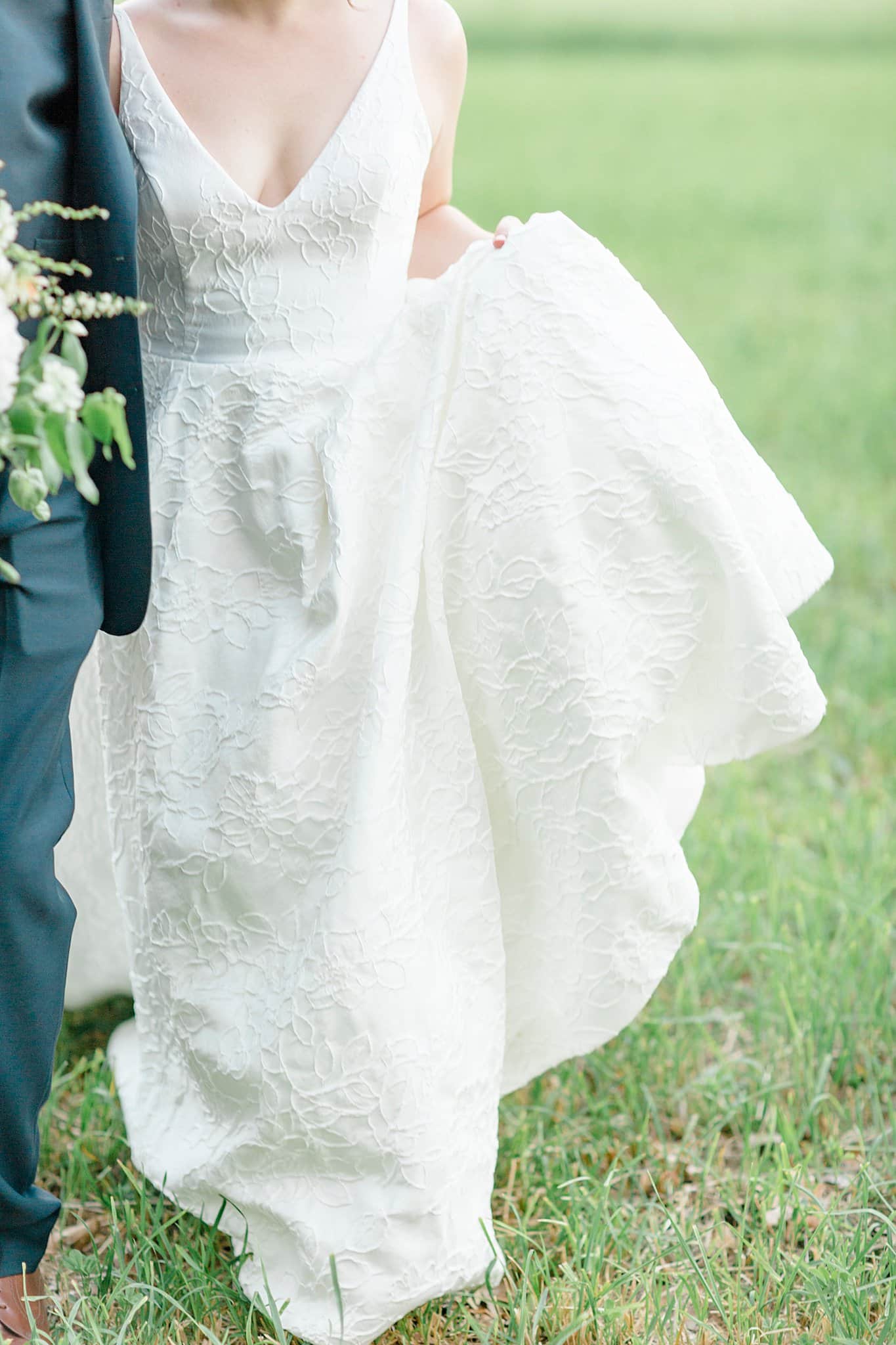 Lace Wedding Dress Detail