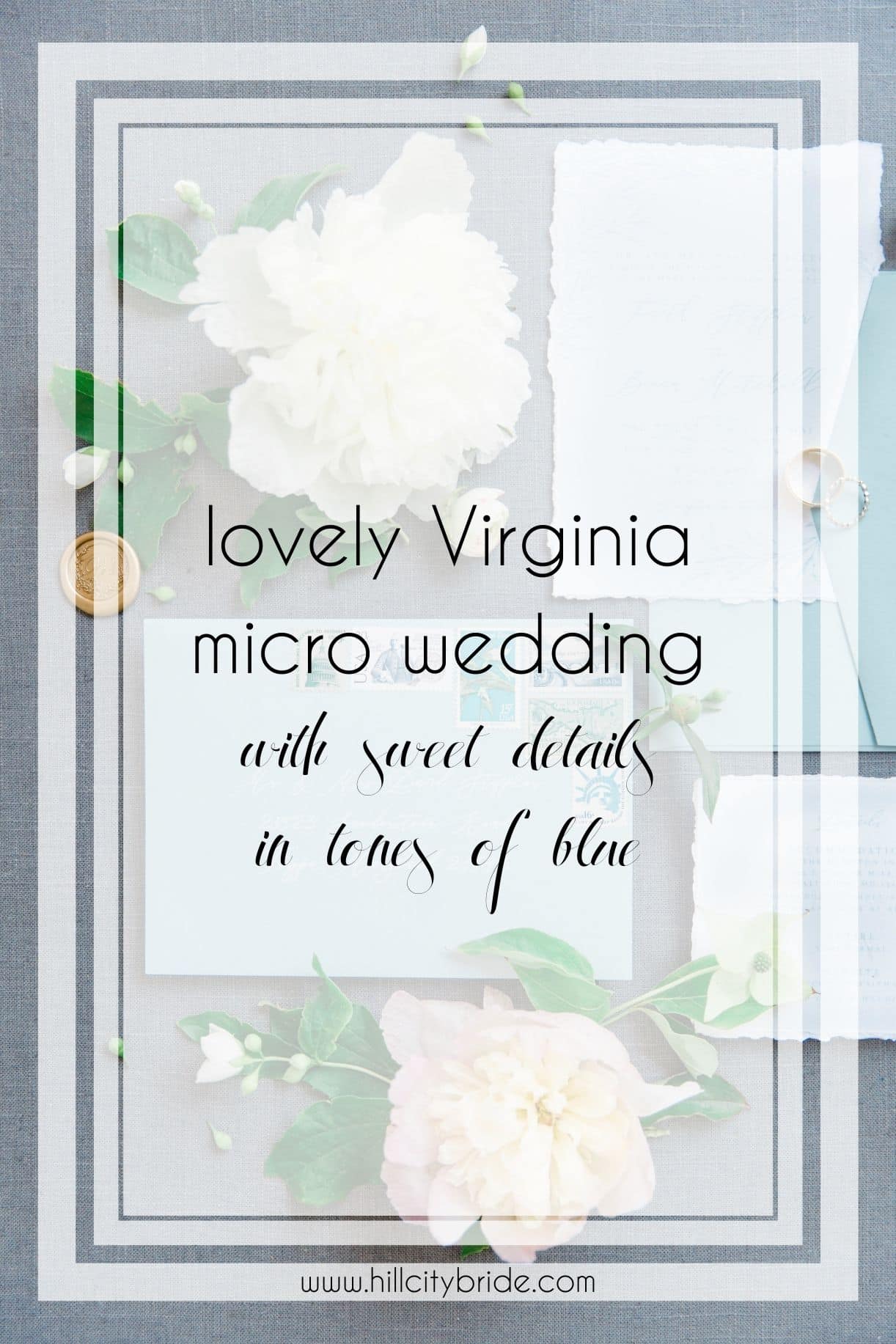 This Lovely Virginia Micro Wedding Day is Full of Stunning Blue Tones