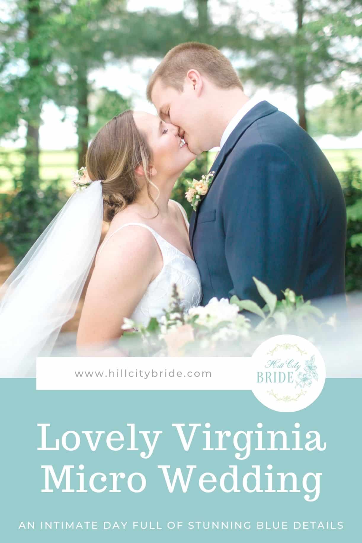 Virginia Micro Wedding Day is Full of Stunning Blue Tones