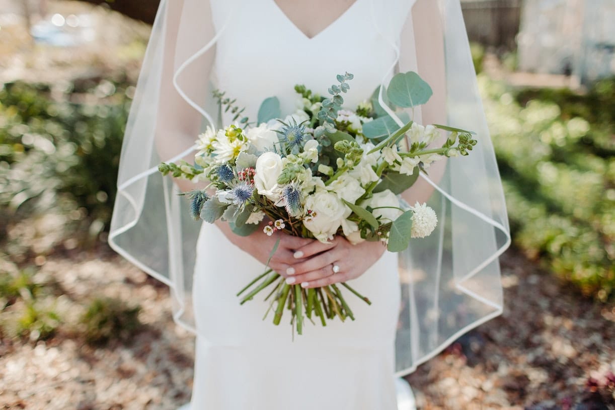 Bride Holding Flowers Wedding Day Questions