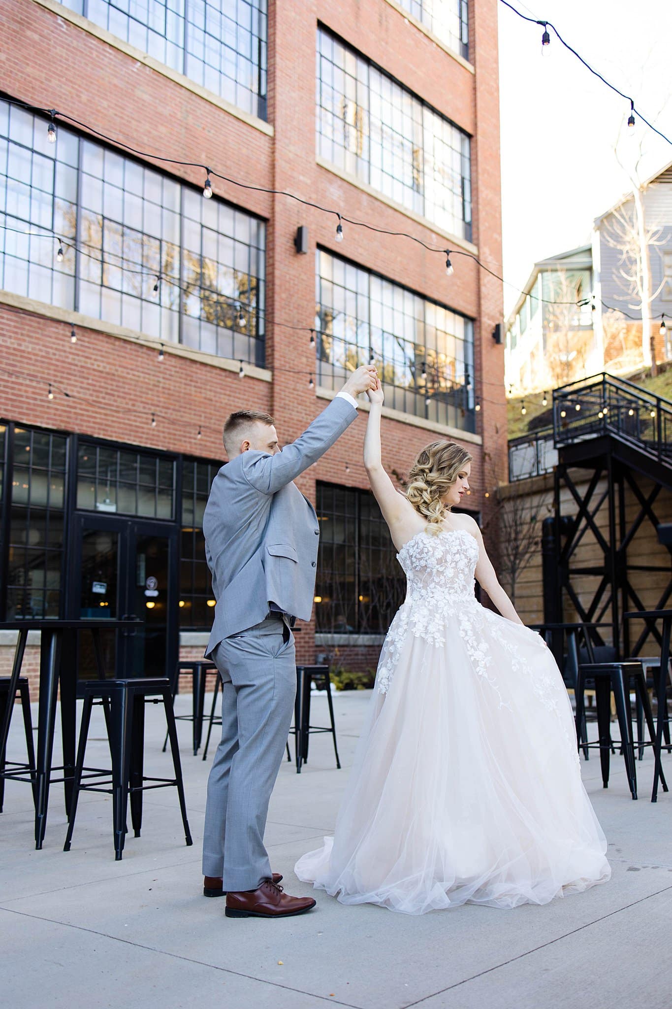 First Dance Pastel Charlottesville Virginia Wedding at The Wool Factory