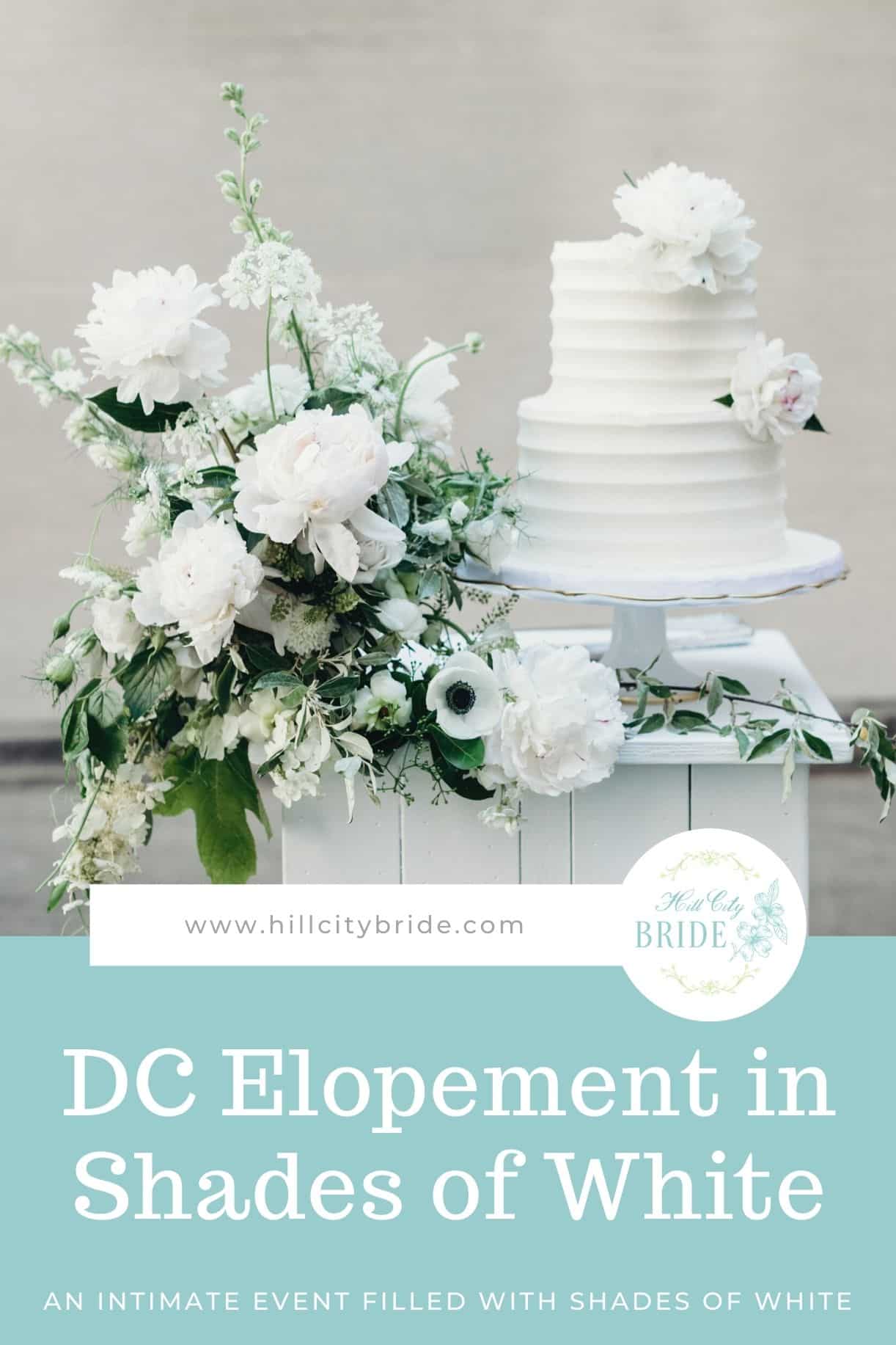 This Lovely Elopement in DC With White Wedding Ideas