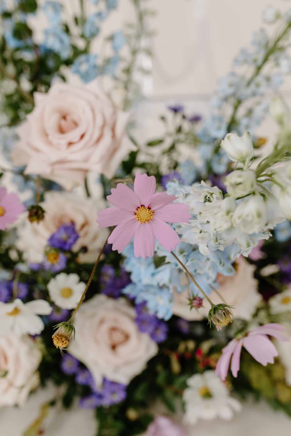 Purple and Blue Wedding Flowers for Summertime