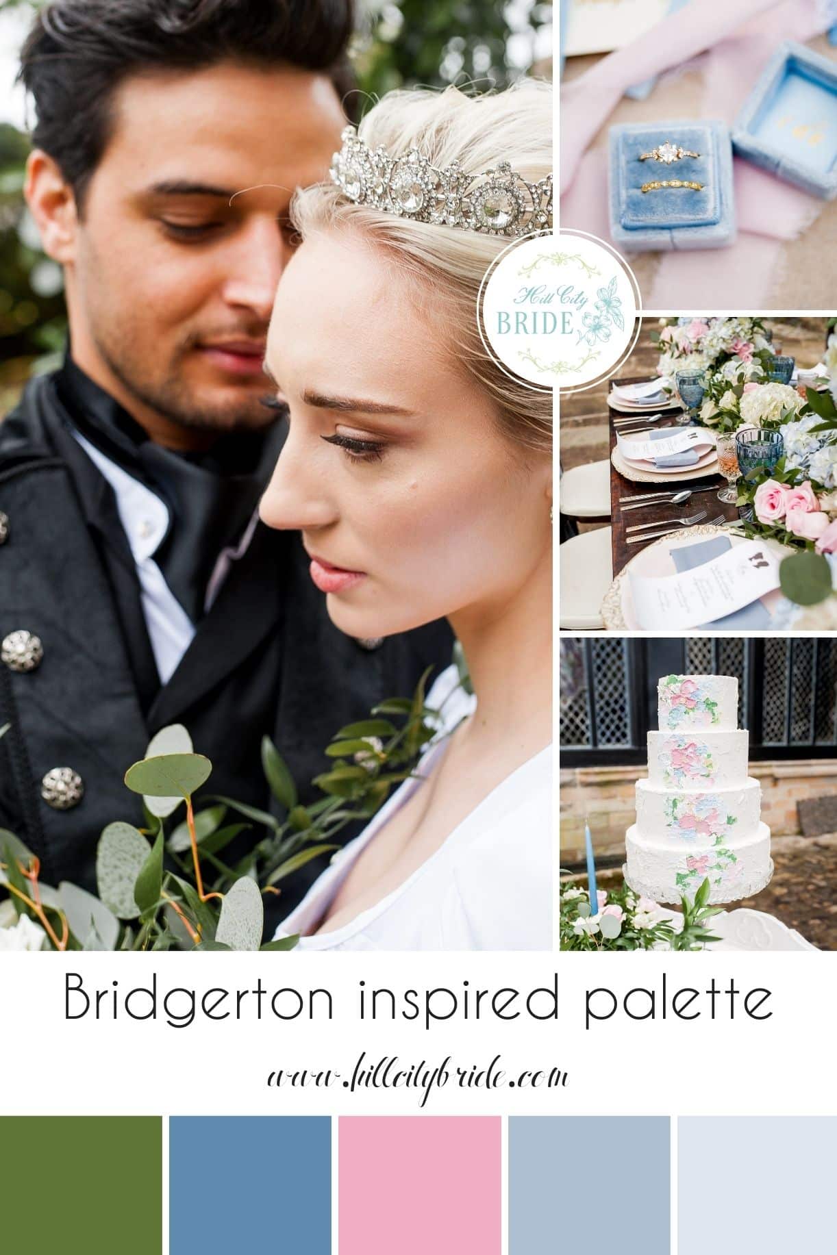 Bridgerton Wedding Color Palette