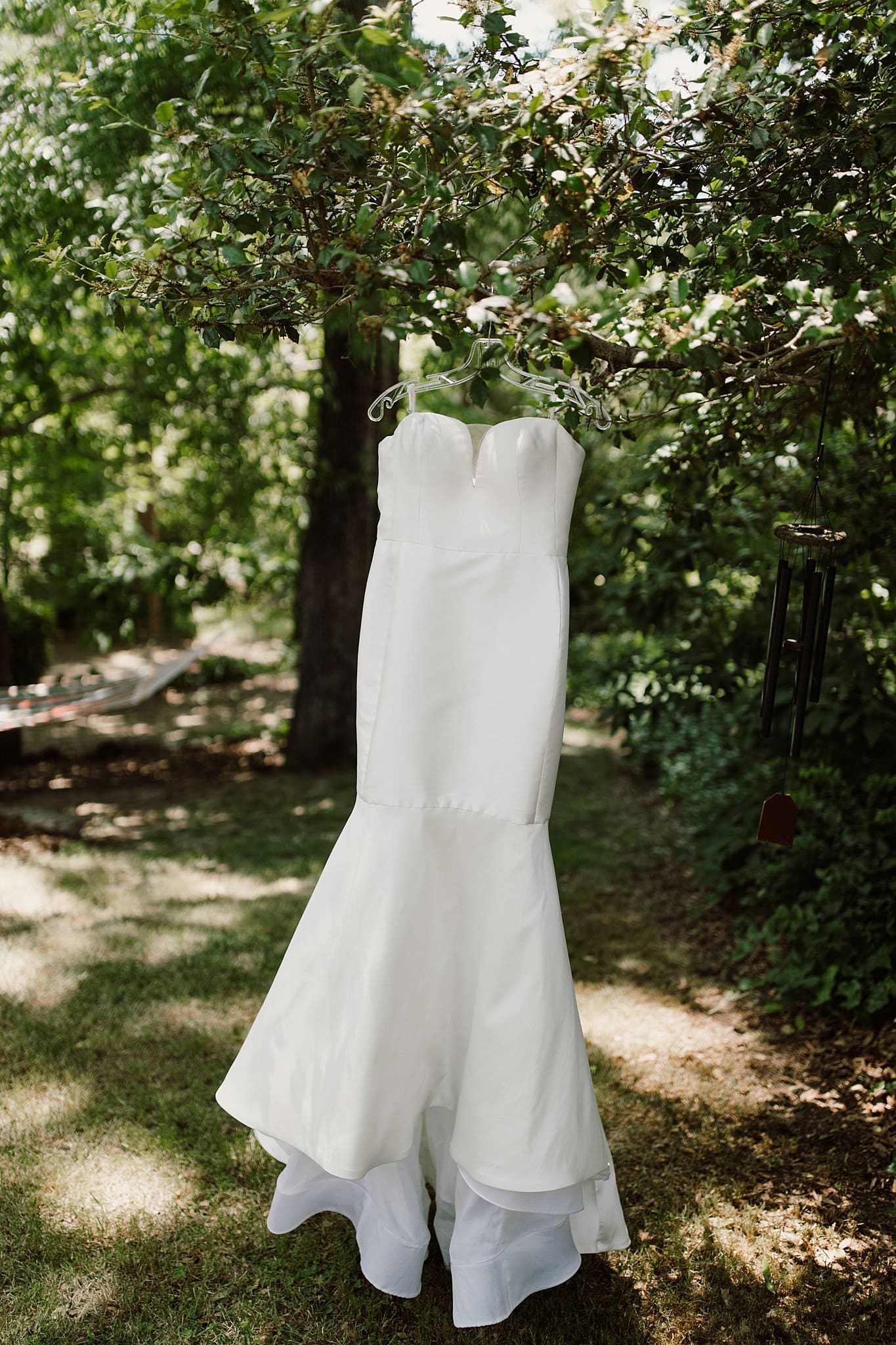 Virginia Backyard Wedding with a Fall Color Palette Dress Gown