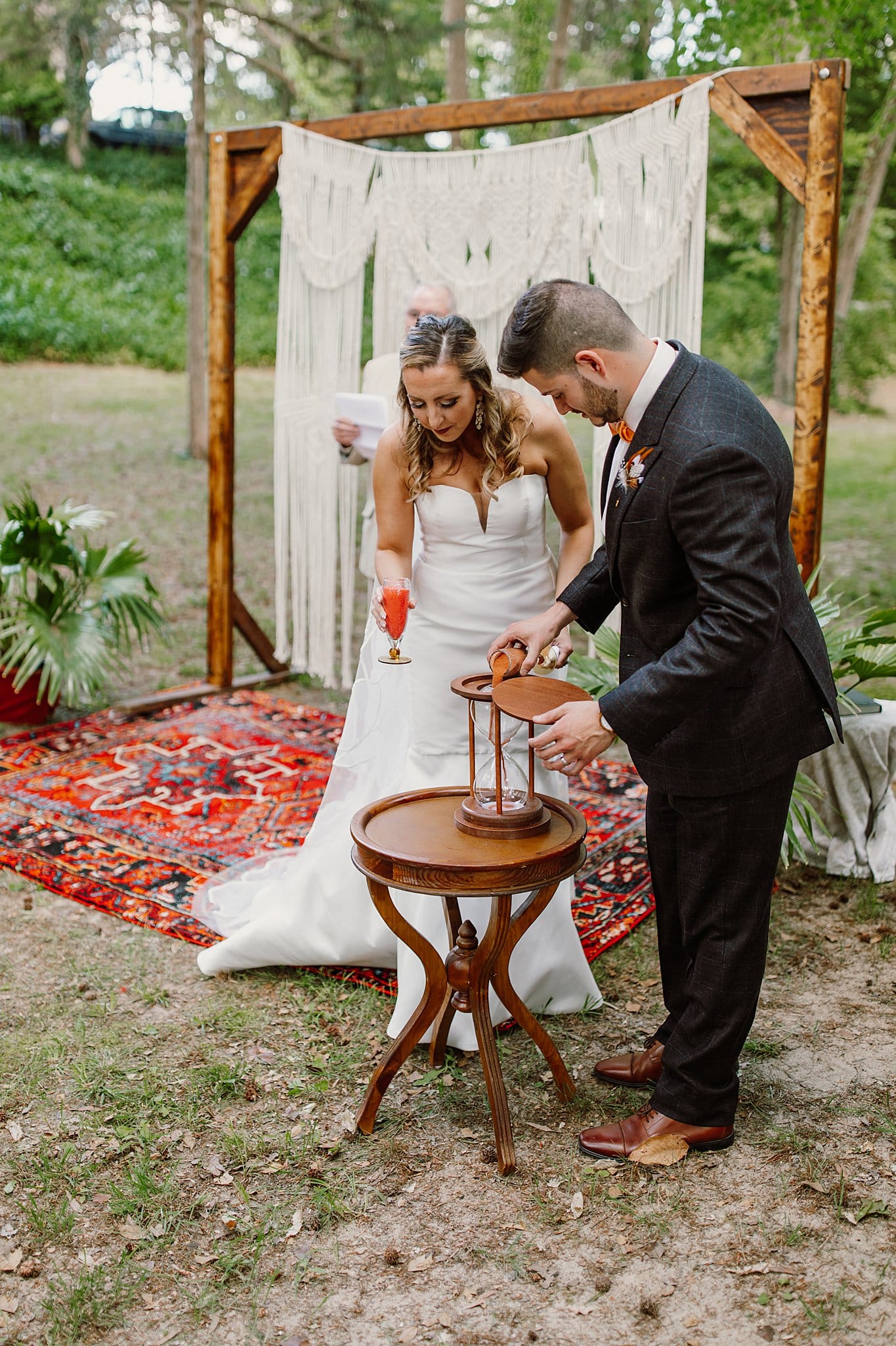 Virginia Backyard Wedding with a Fall Color Palette Unity Sand