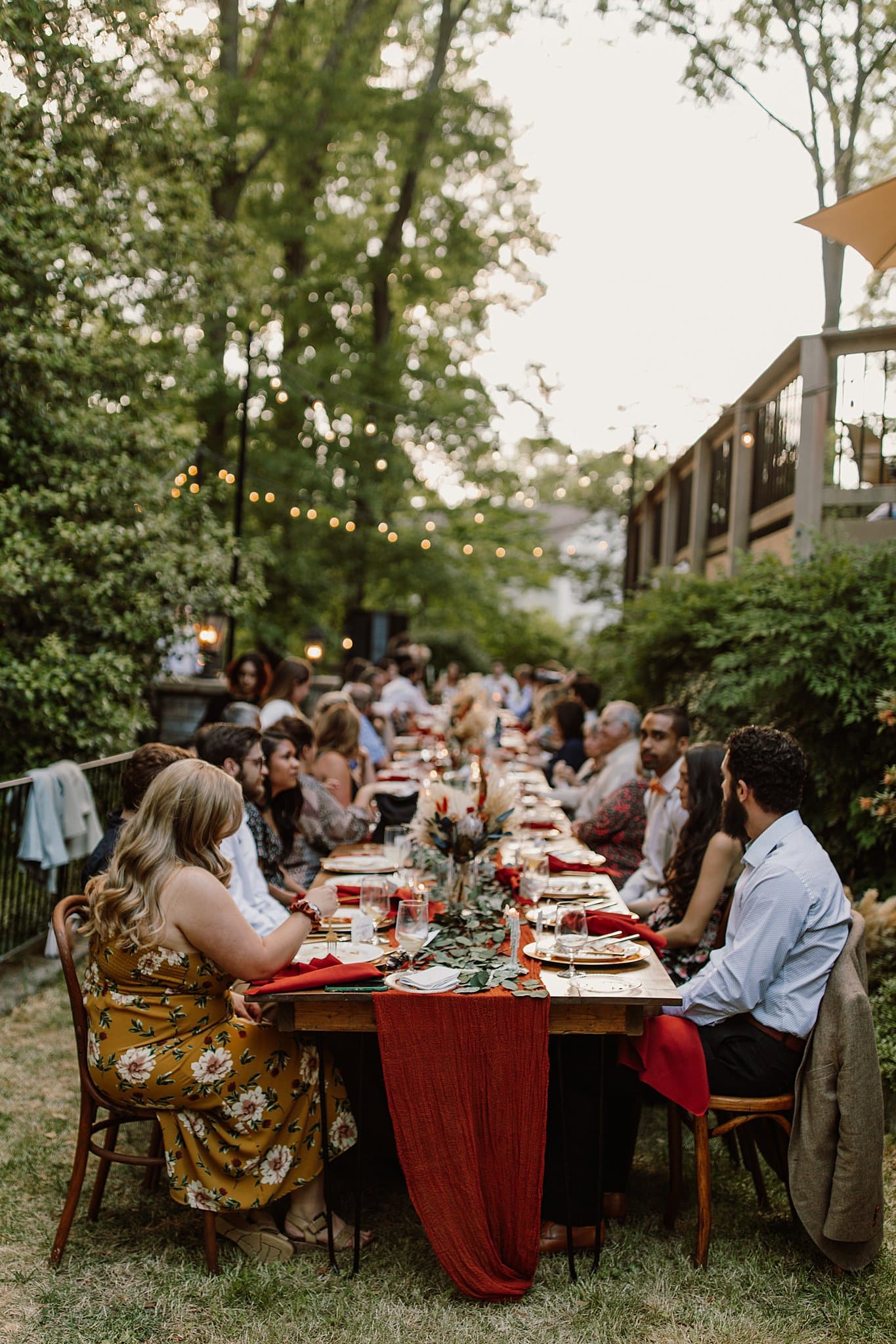 Virginia Backyard Wedding with a Fall Color Palette
