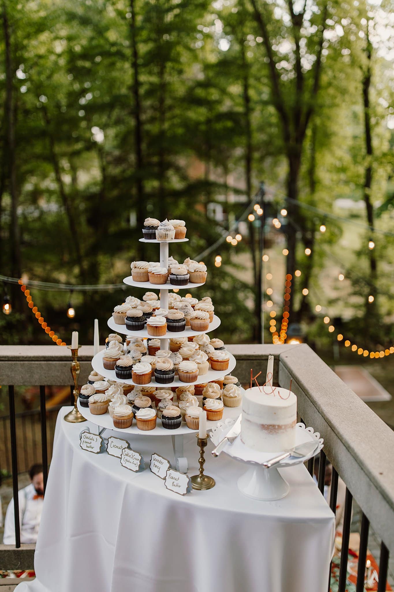 Virginia Backyard Wedding with a Fall Color Palette Cupcakes