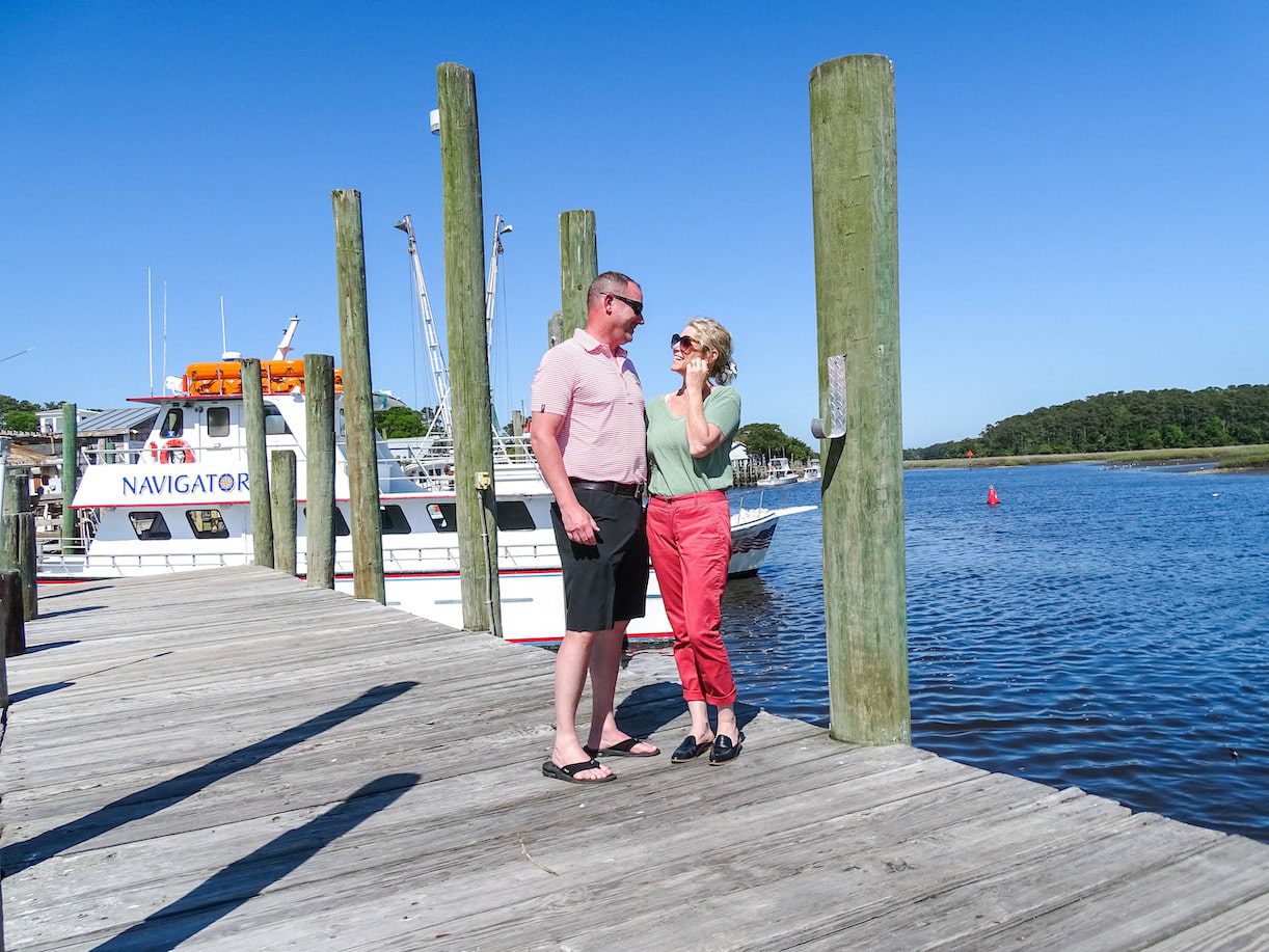 Couple in Calabash NC Seafood