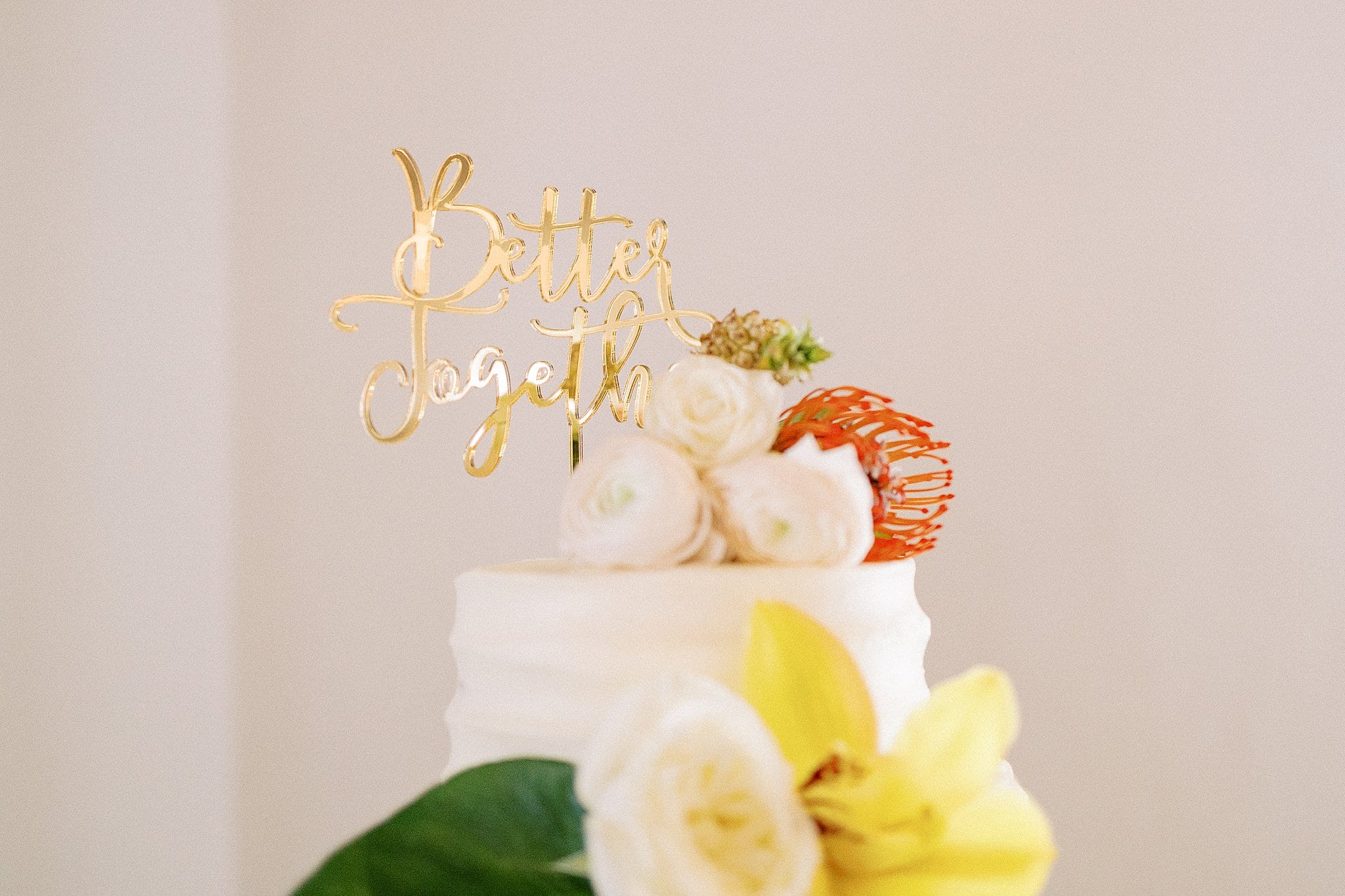 Lynchburg Virginia Tropical Wedding Cake Topper