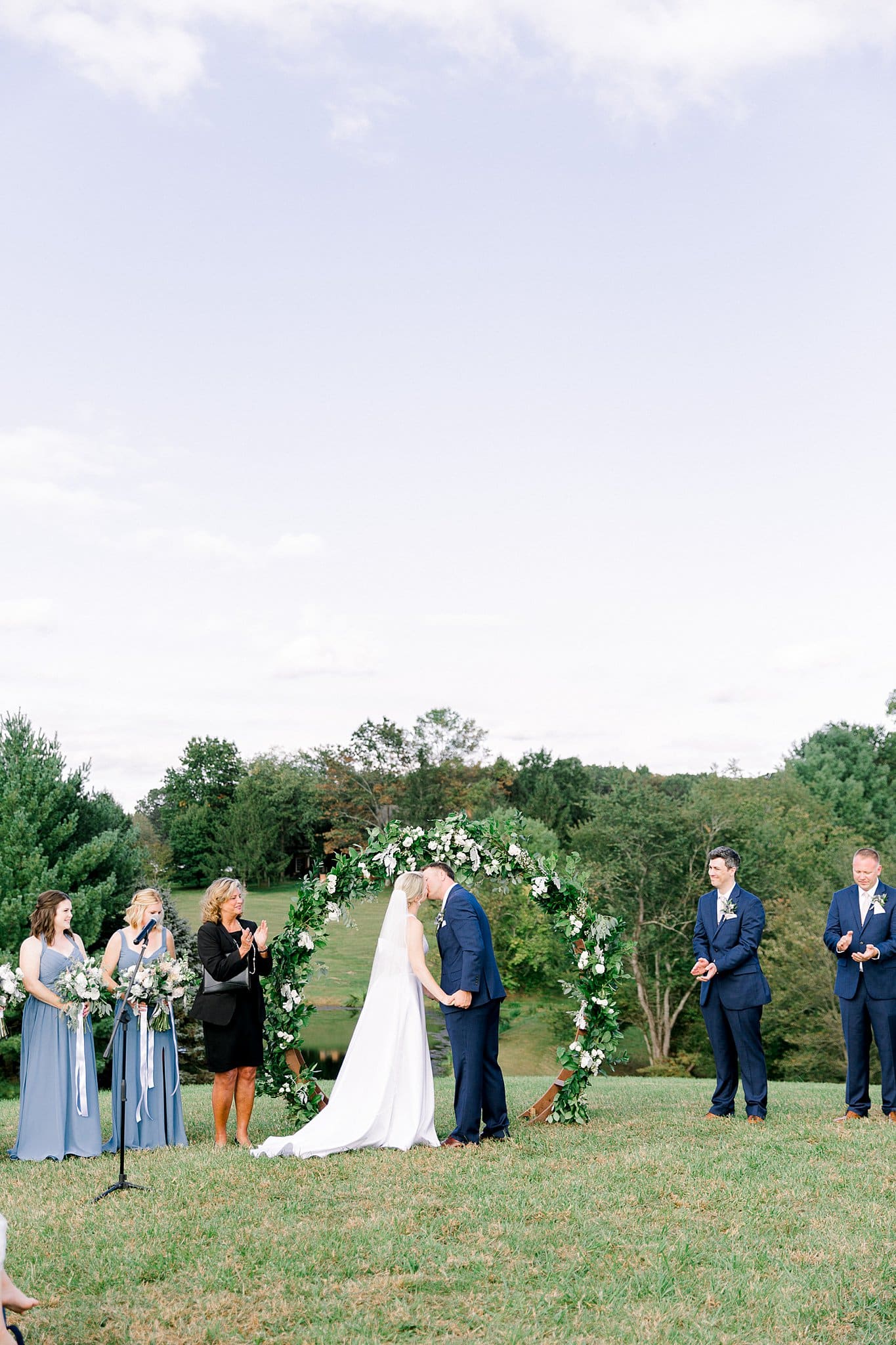 Dusty Blue Wedding in Virginia