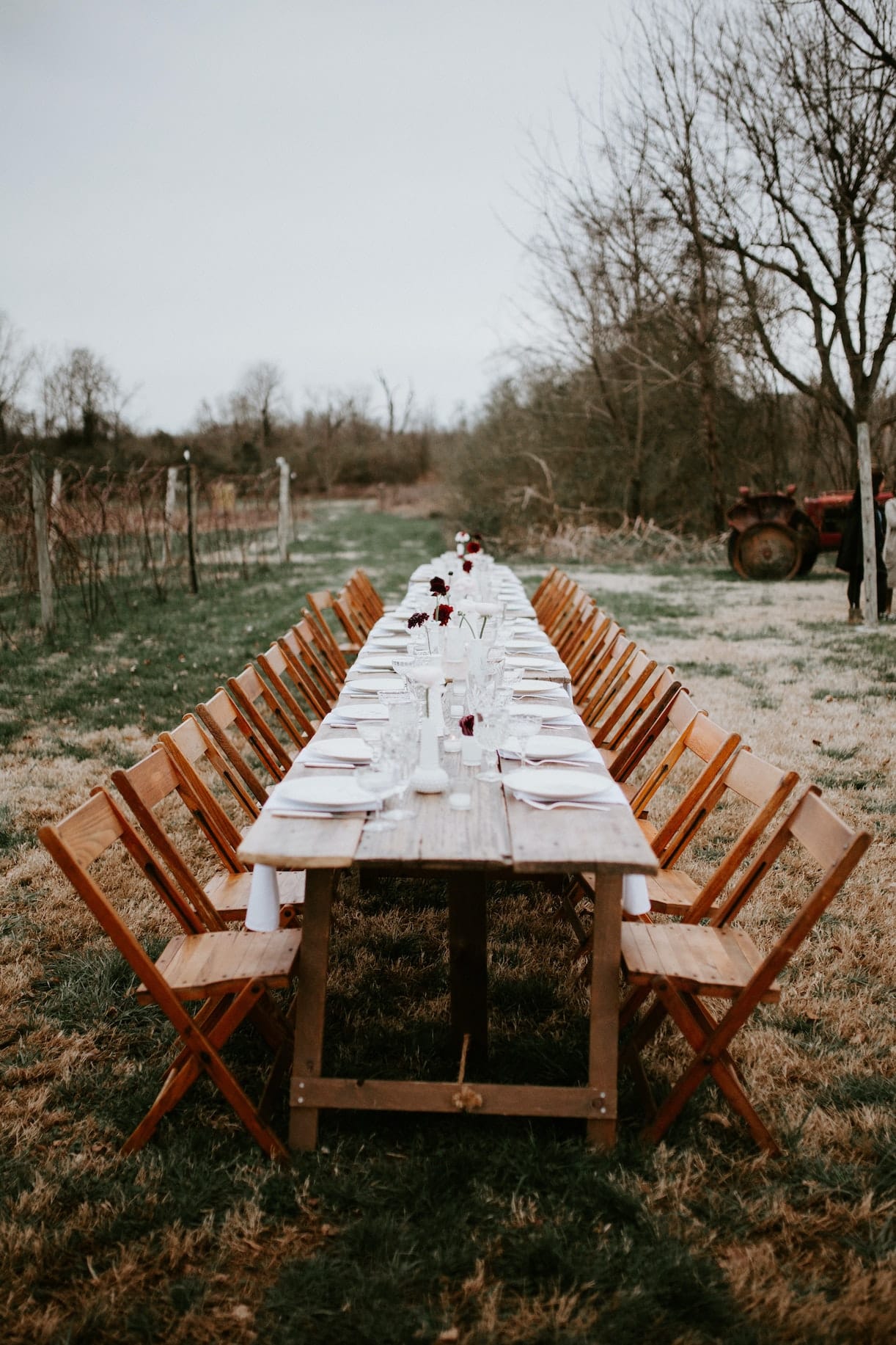 Wedding Reception Table Long Farm
