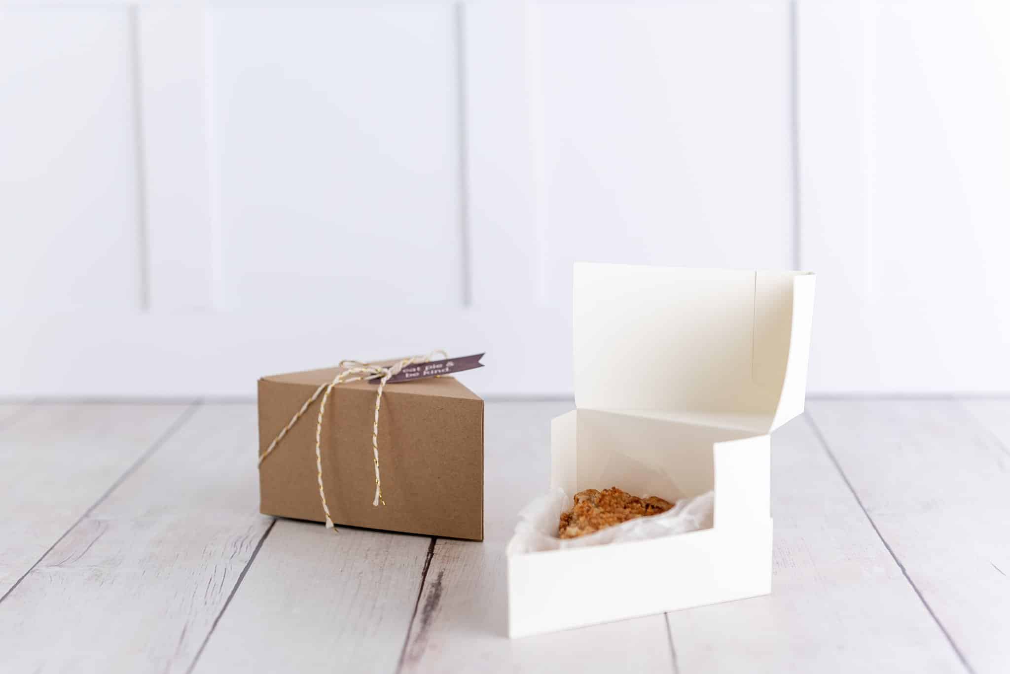 Individual Pie Slice Boxes DIY Wedding Favor Thanksgiving