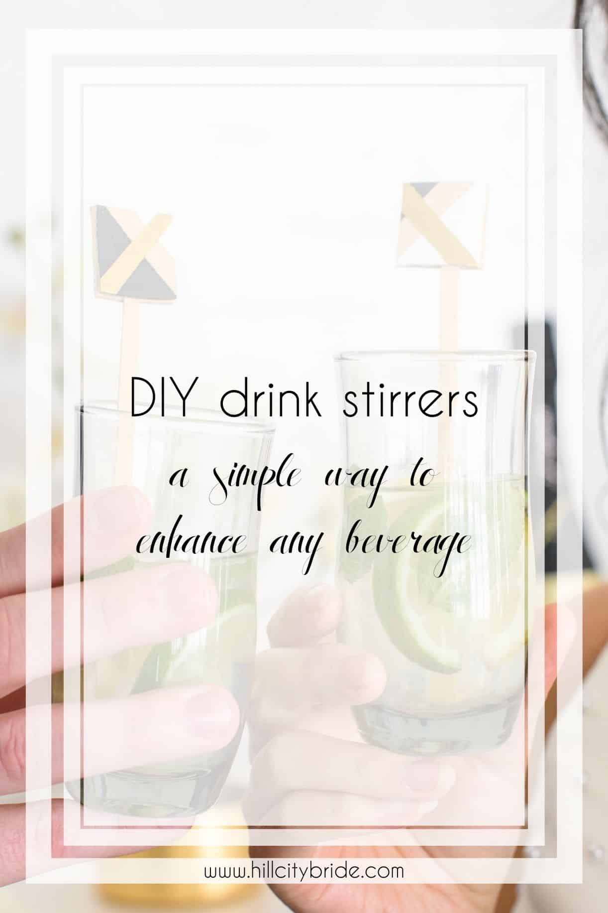 Make These Adorable DIY Drink Stirrers for a Themed Big Day