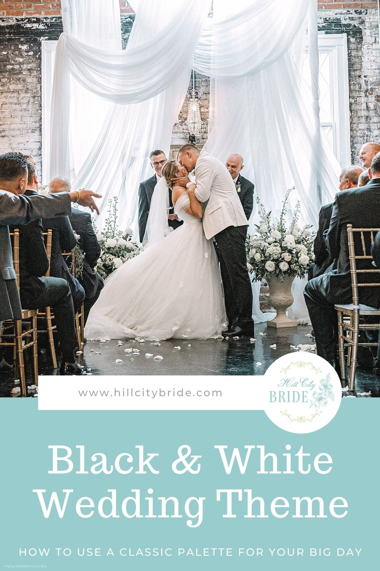 White and Black Wedding Palette