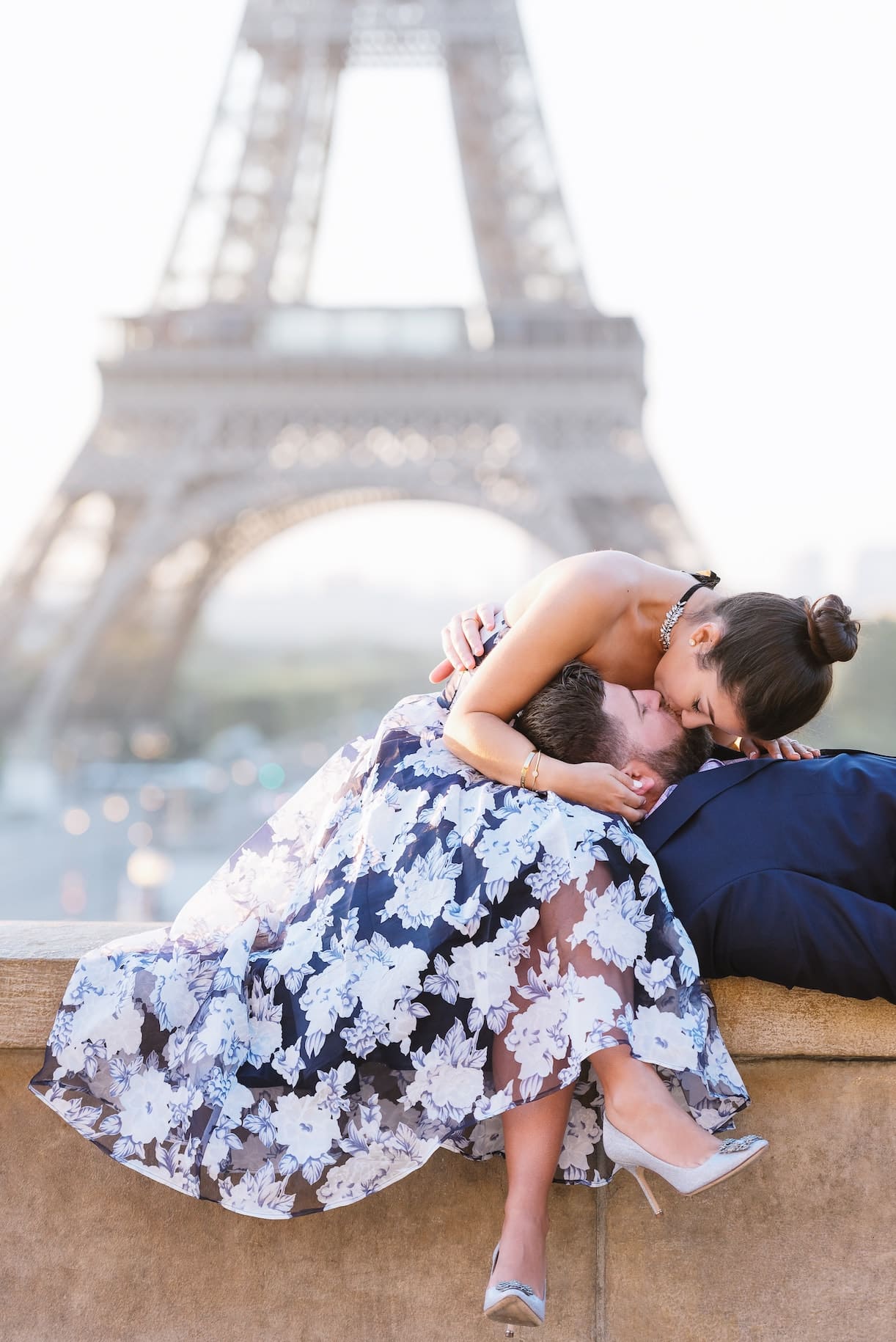 Paris Destination Wedding Couple Eiffel Tower