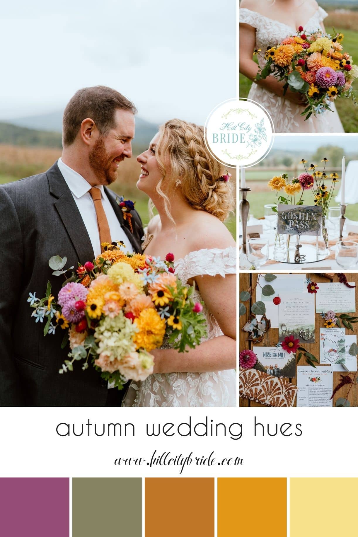 Autumn Wedding Color Palette in Virginia
