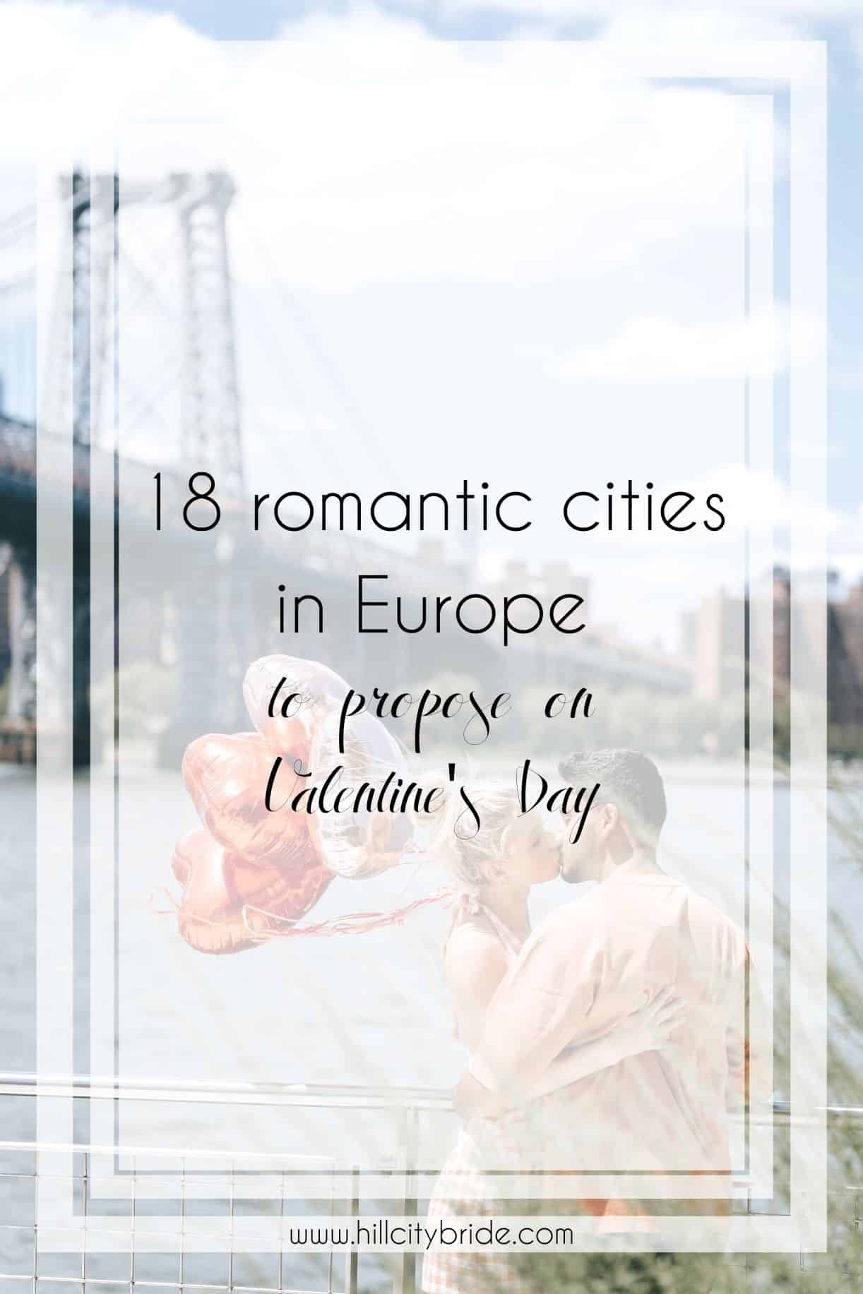 Romantic Places in Europe to Propose