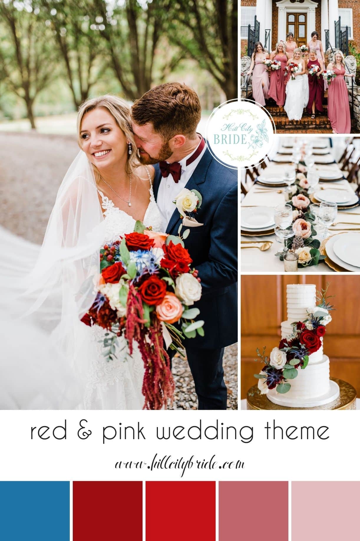 Red and Pink Wedding Color Palette