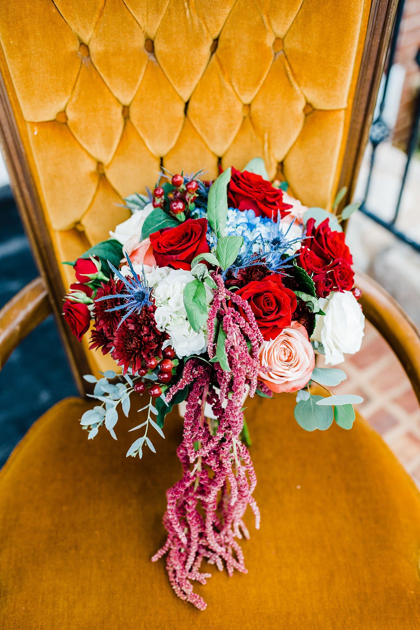 Red and Pink Wedding Theme Bridal Bouquet