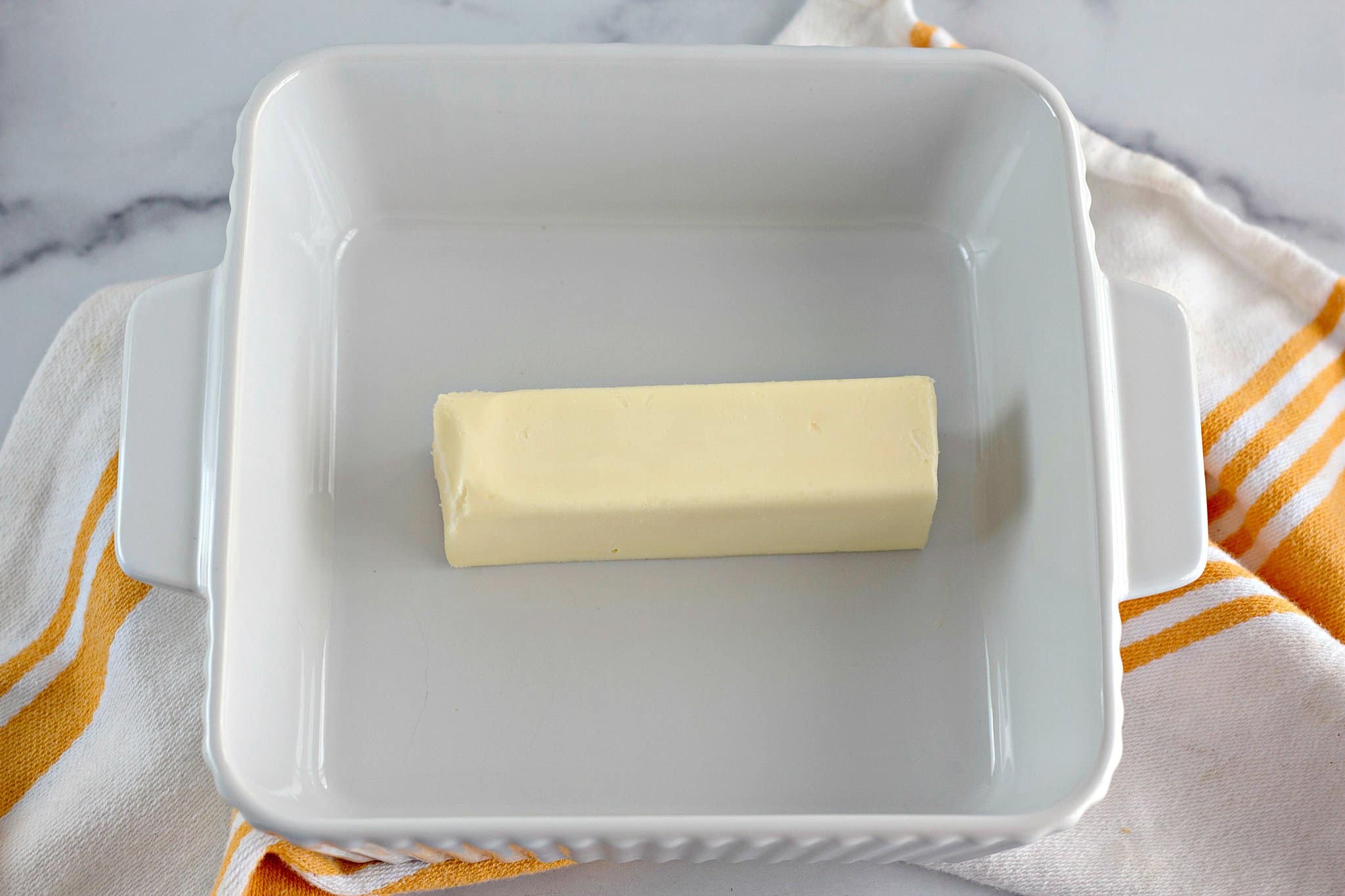 Melting Butter in Pan for Cobbler