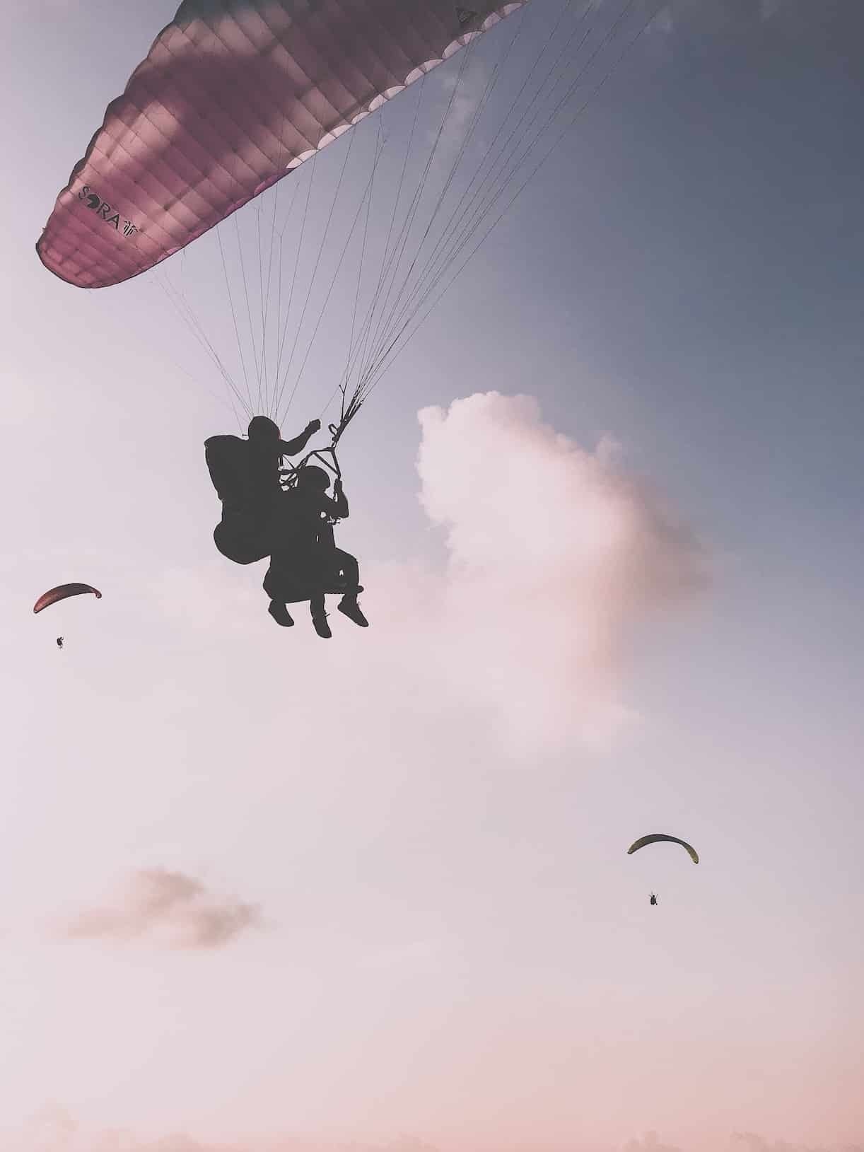 Honeymoon Couple Tandem Paragliding