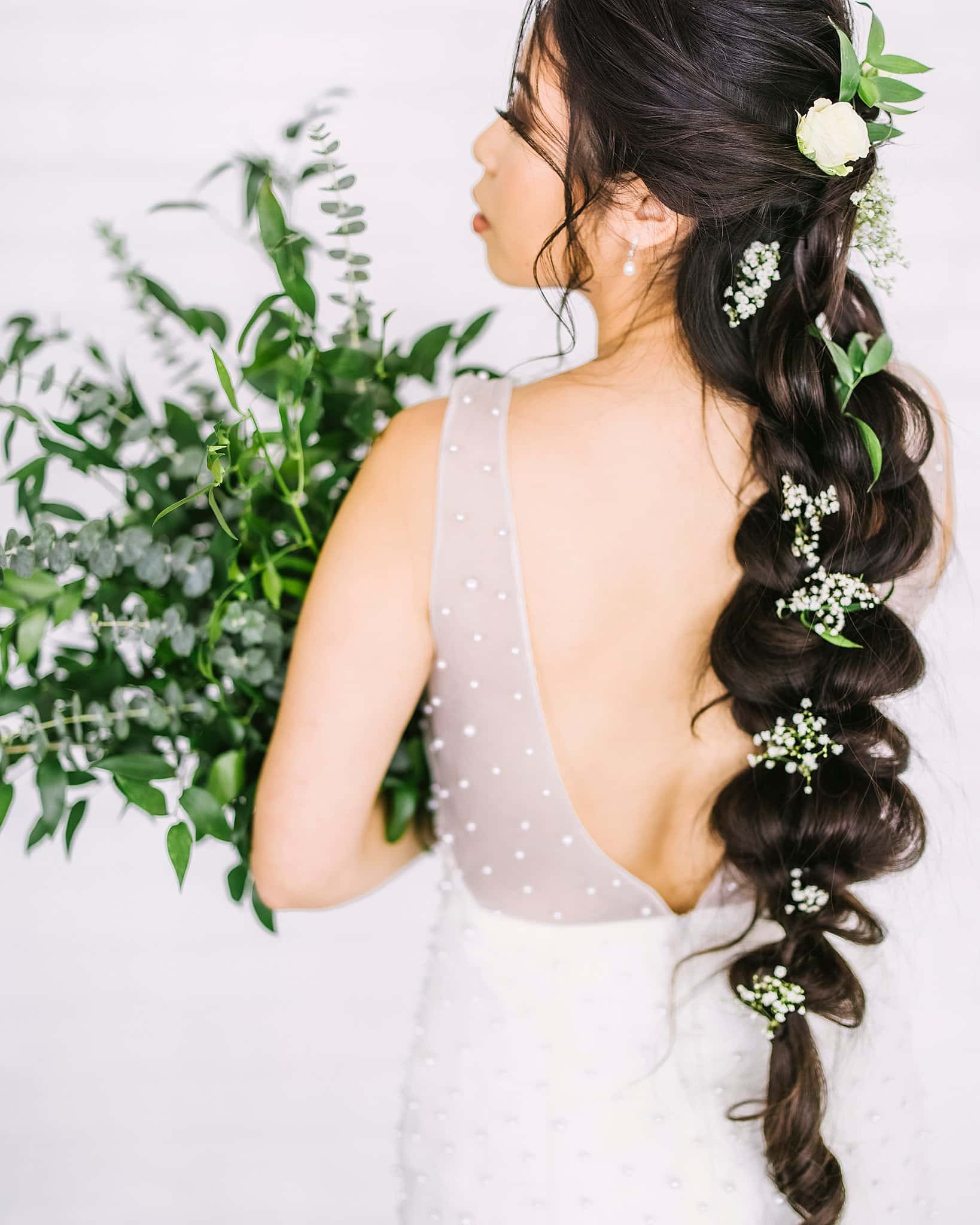 Minimalist Wedding Inspiration Asian Bride Hair