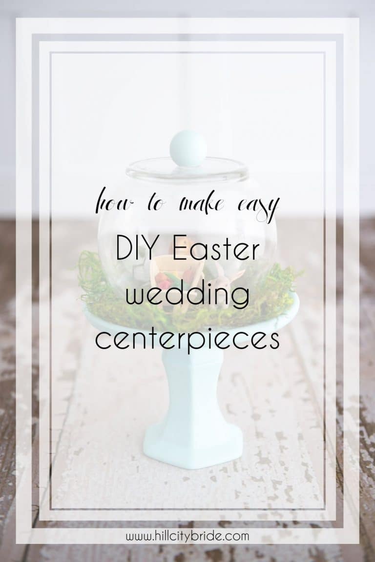 How to Make a Lovely Spring Cloche as DIY Easter Wedding Centerpieces